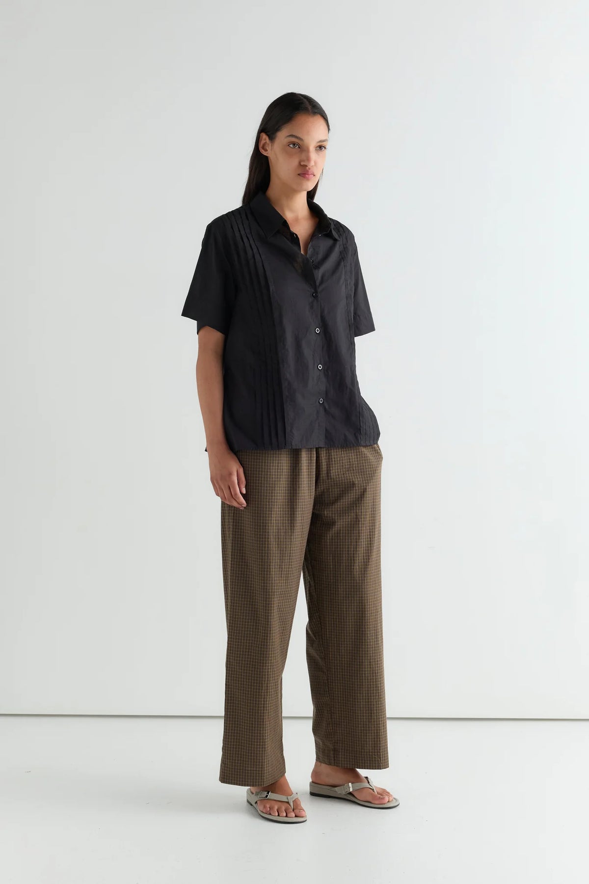 Deiji Studios Ease Trouser // Garden Check