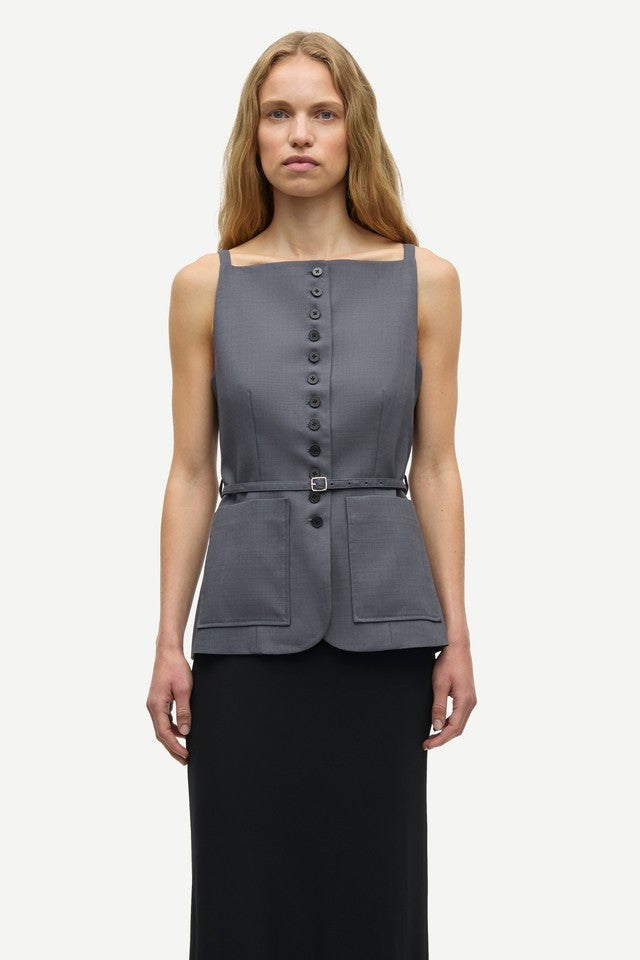 Samsøe Samsøe Sahelly Vest // Dark Grey