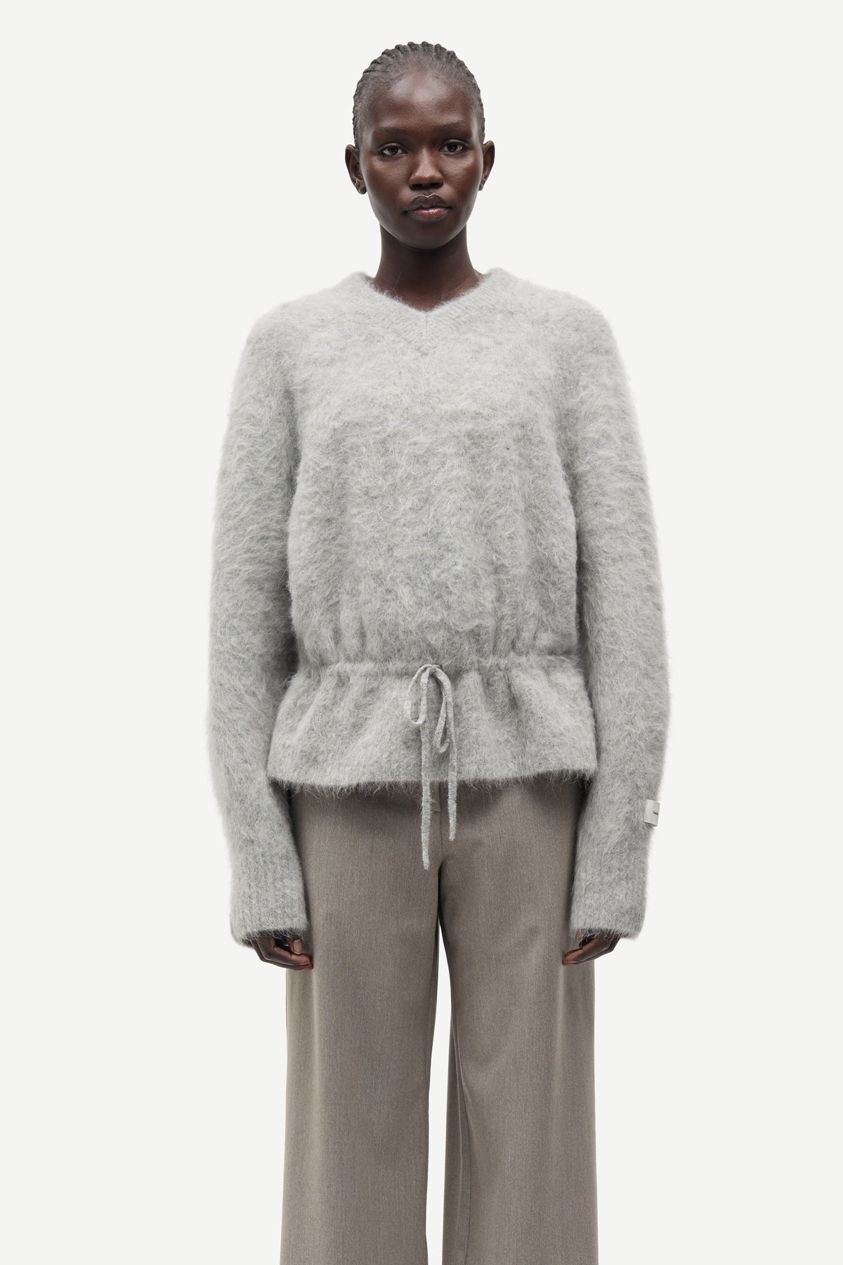 Samsøe Samsøe Salo v-neck Knit // Grey mel.