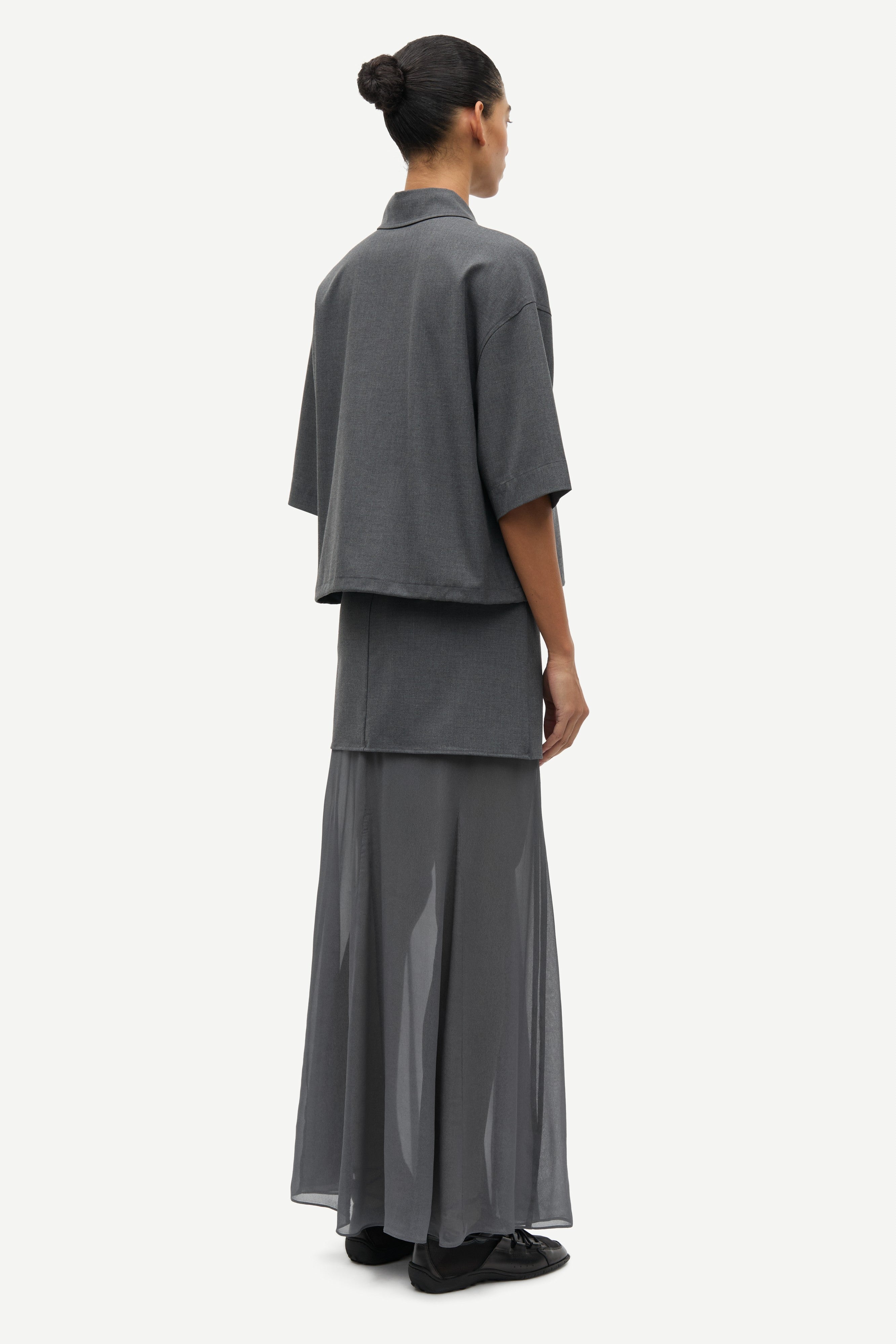 Samsøe Samsøe Salulu S/S Shirt // Ombre Blue
