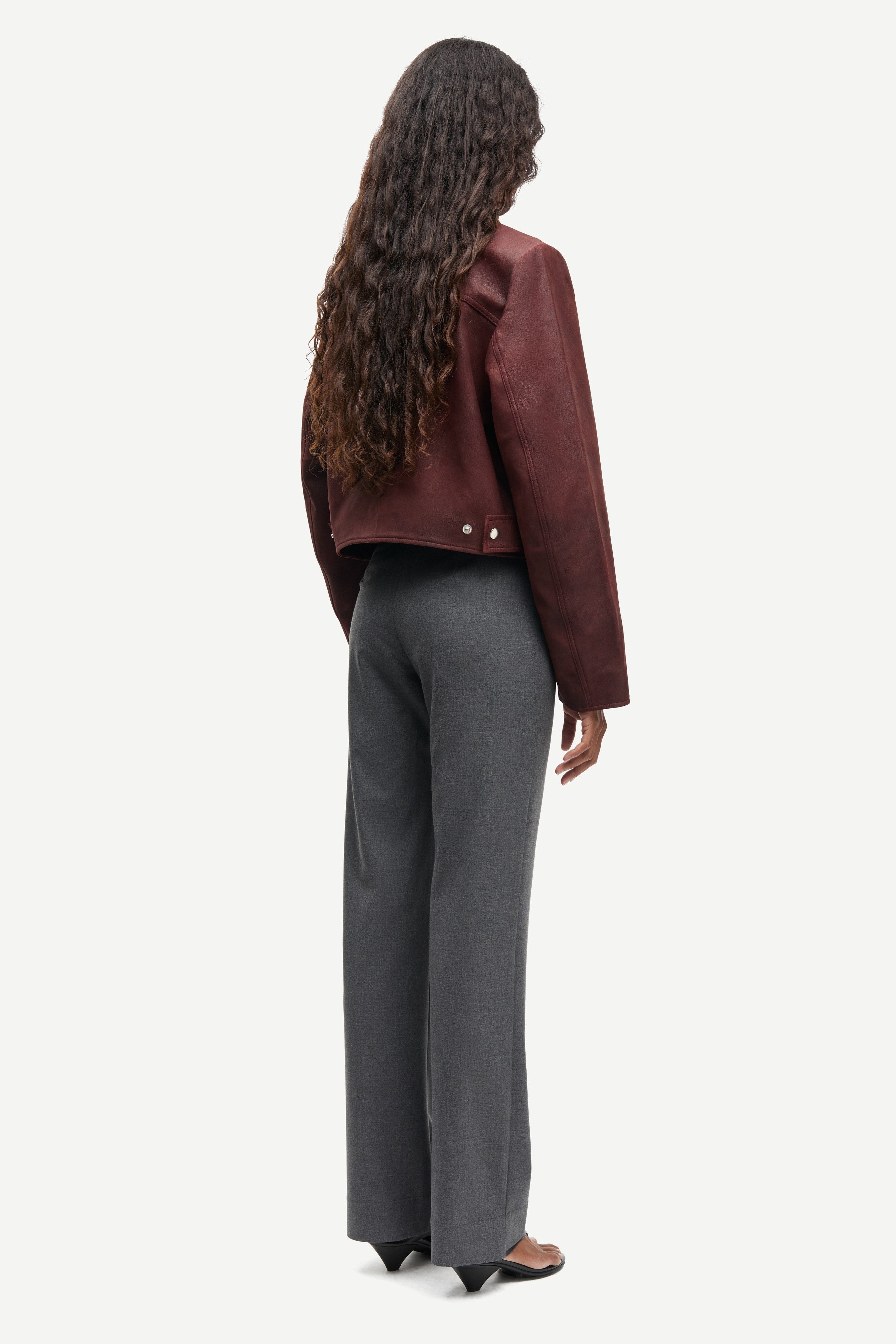 Samsøe Samsøe Sashiva Leather Jacket // Fudge