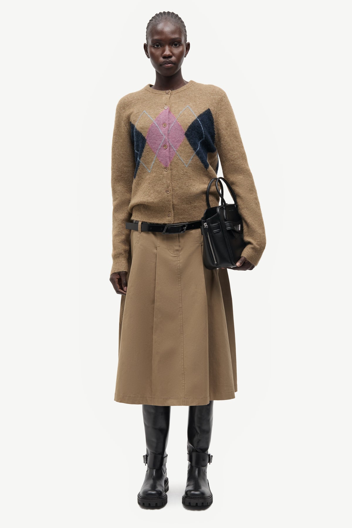 Samsøe Samsøe Satallys Skirt // Lead Gray