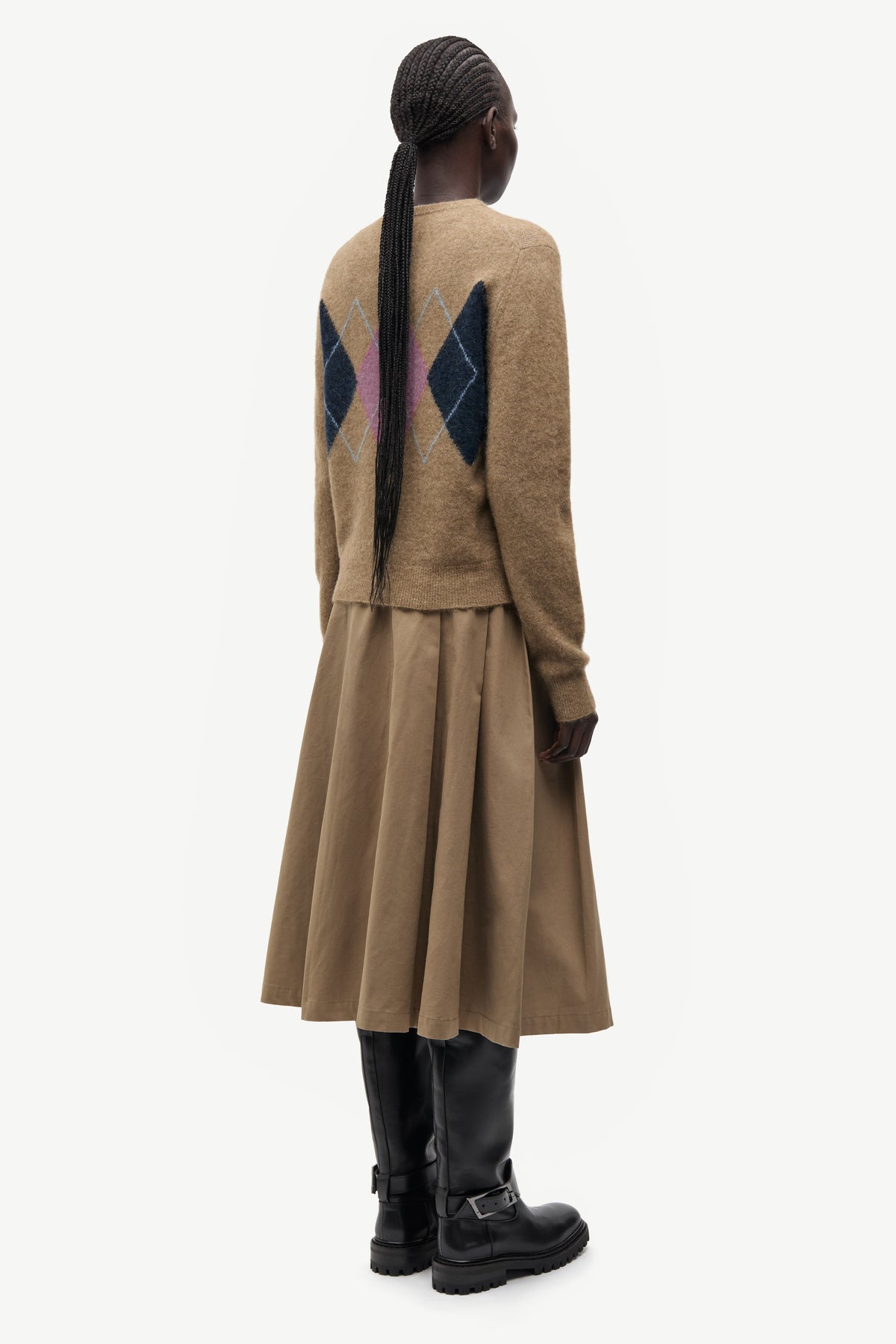 Samsøe Samsøe Satallys Skirt // Lead Gray