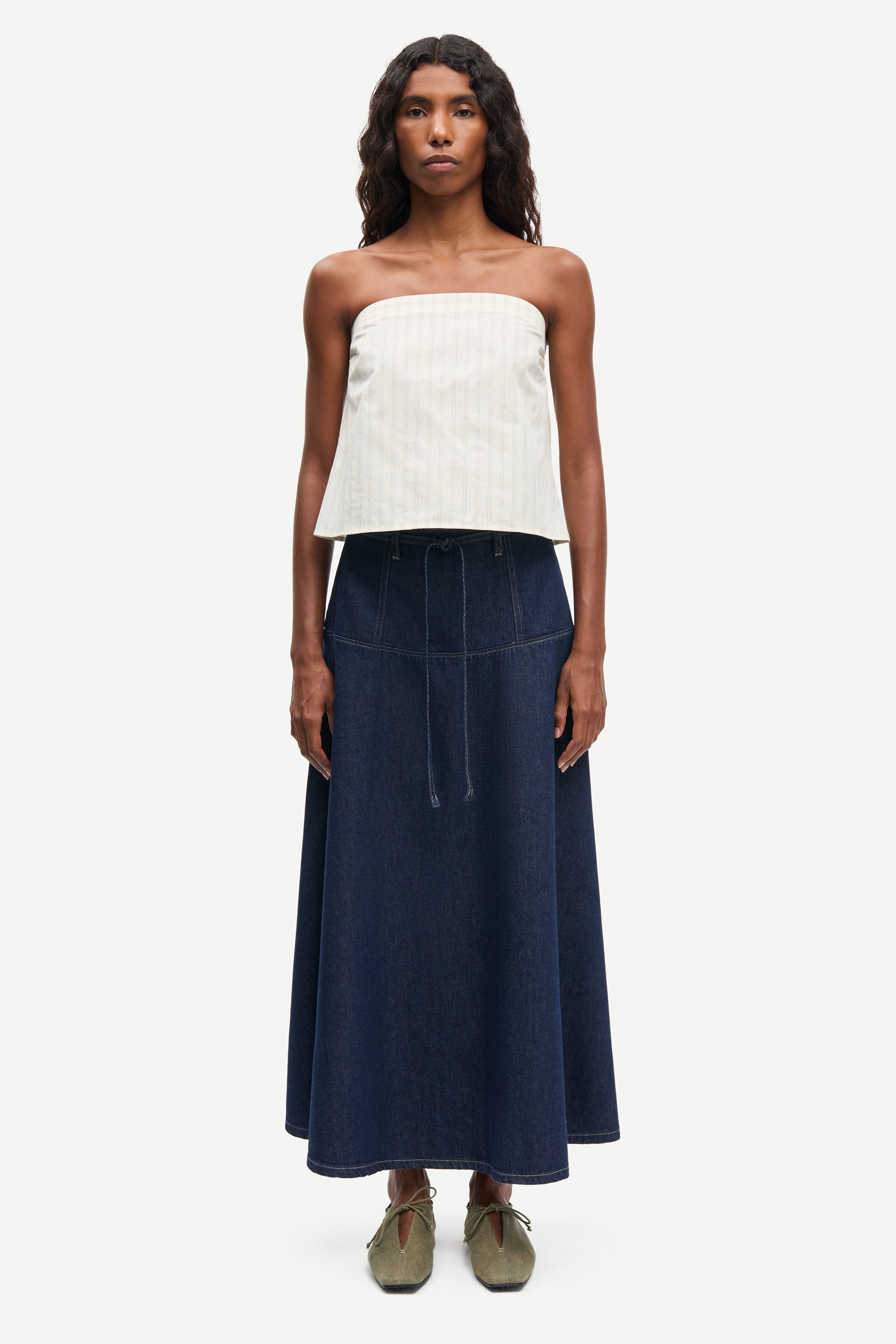 Samsøe Samsøe Satilly Skirt // Soft Denim