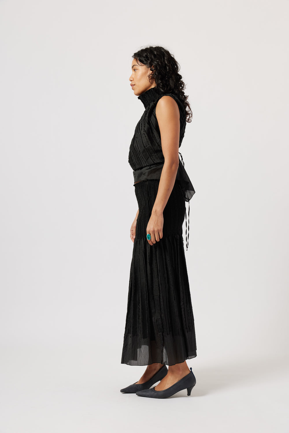 Paloma Wool Long Lupe Skirt // Black