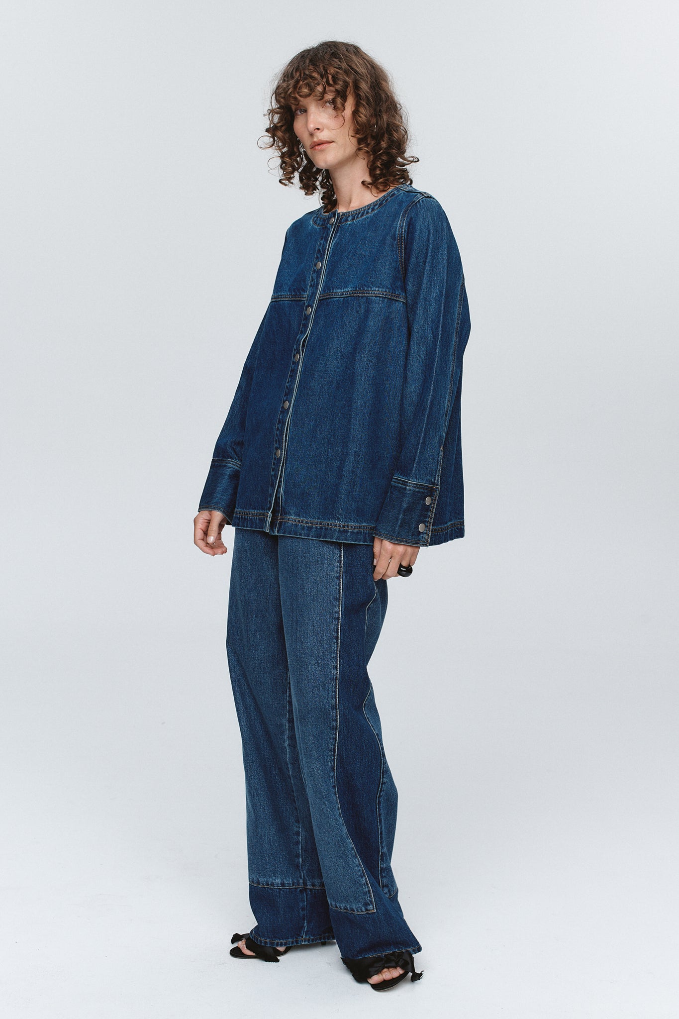 Marle Seam Shirt // Washed Indigo