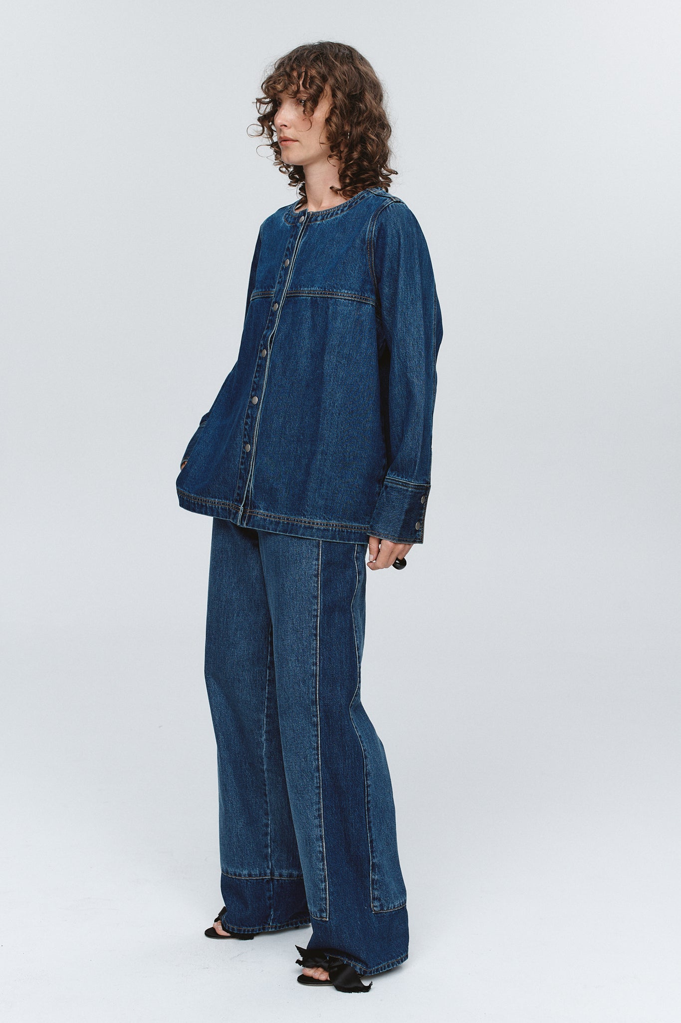 Marle Seam Shirt // Washed Indigo