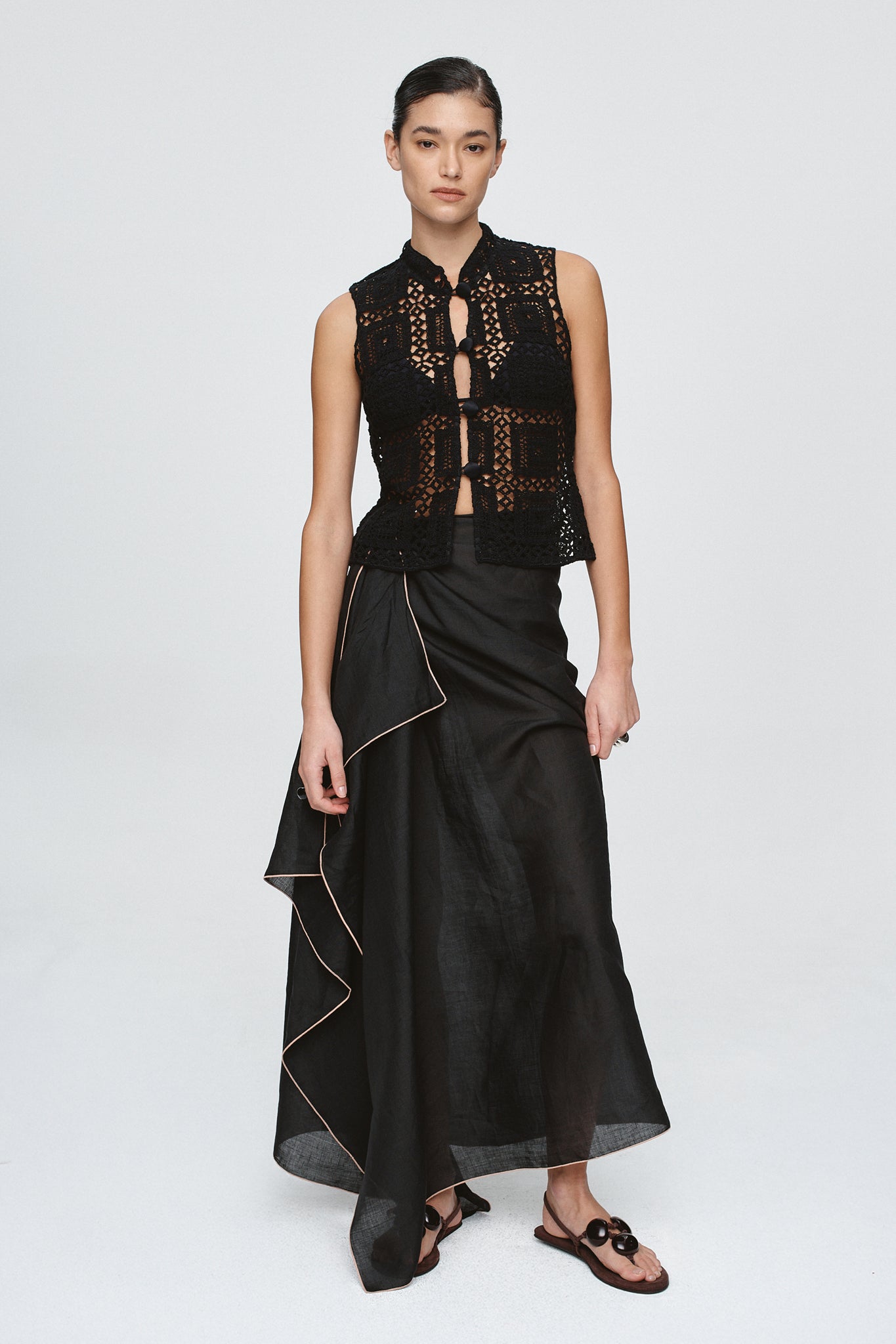 Marle Shiri Top // Black