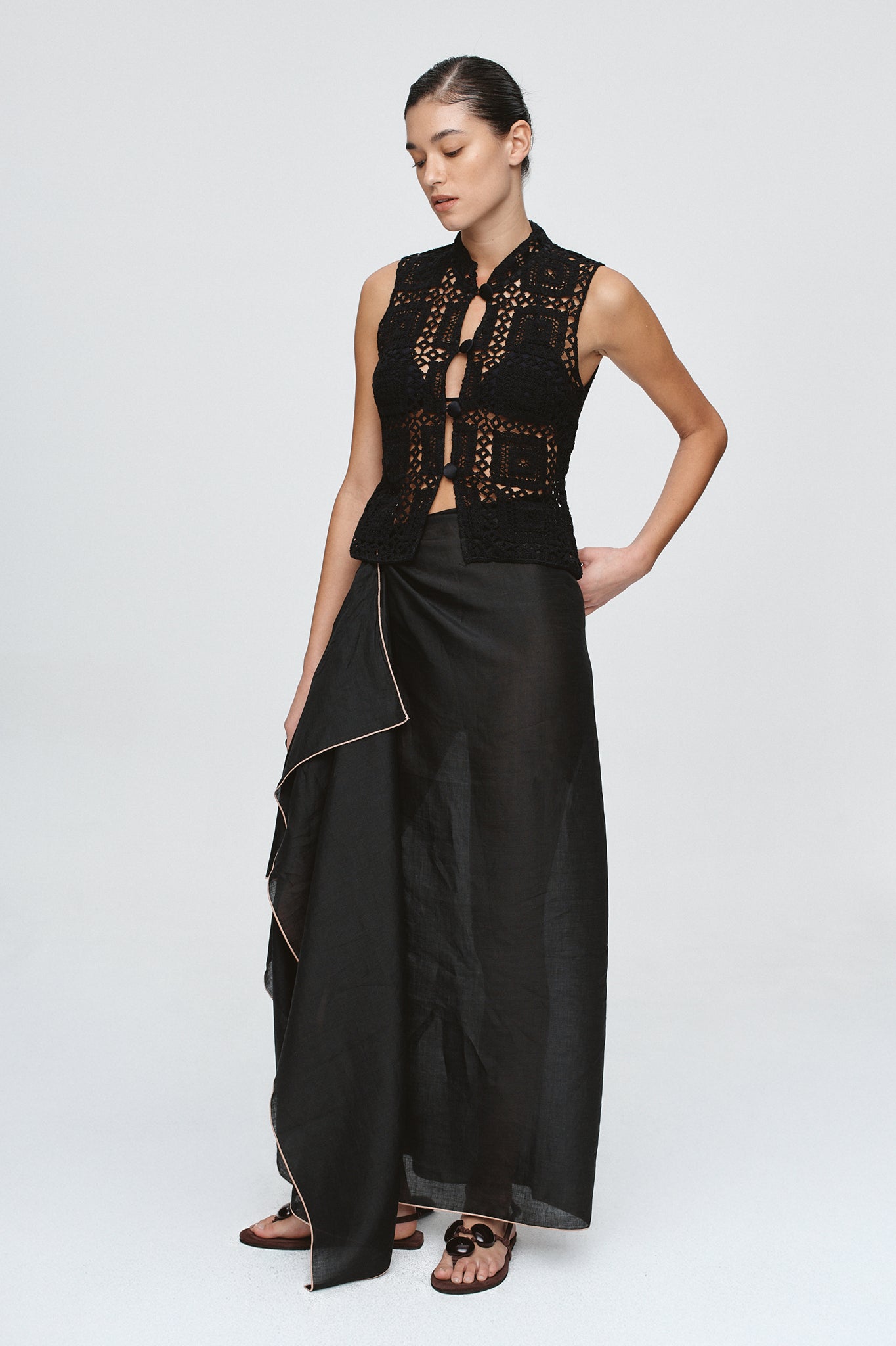 Marle Shiri Top // Black