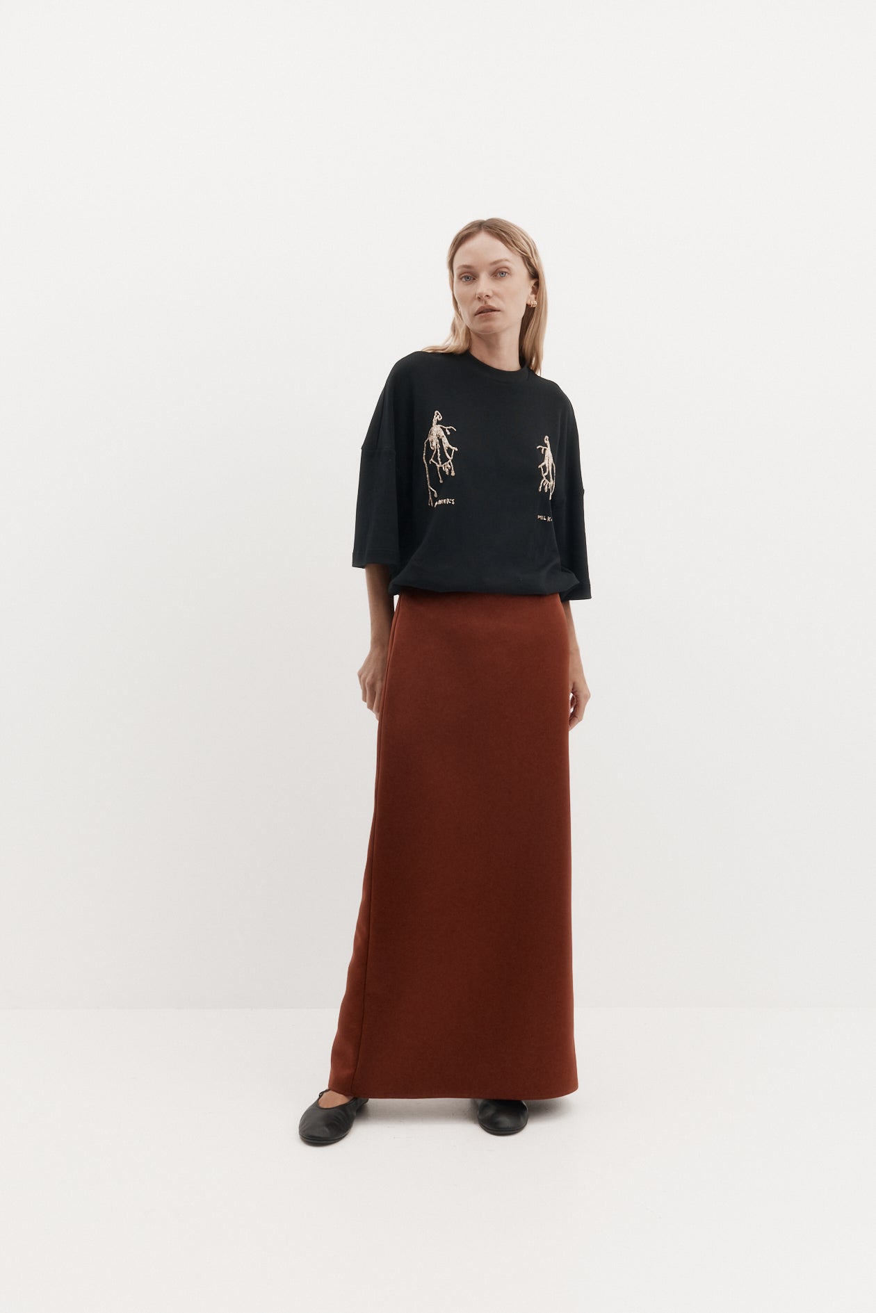 Harris Tapper Tilda Skirt // Rust