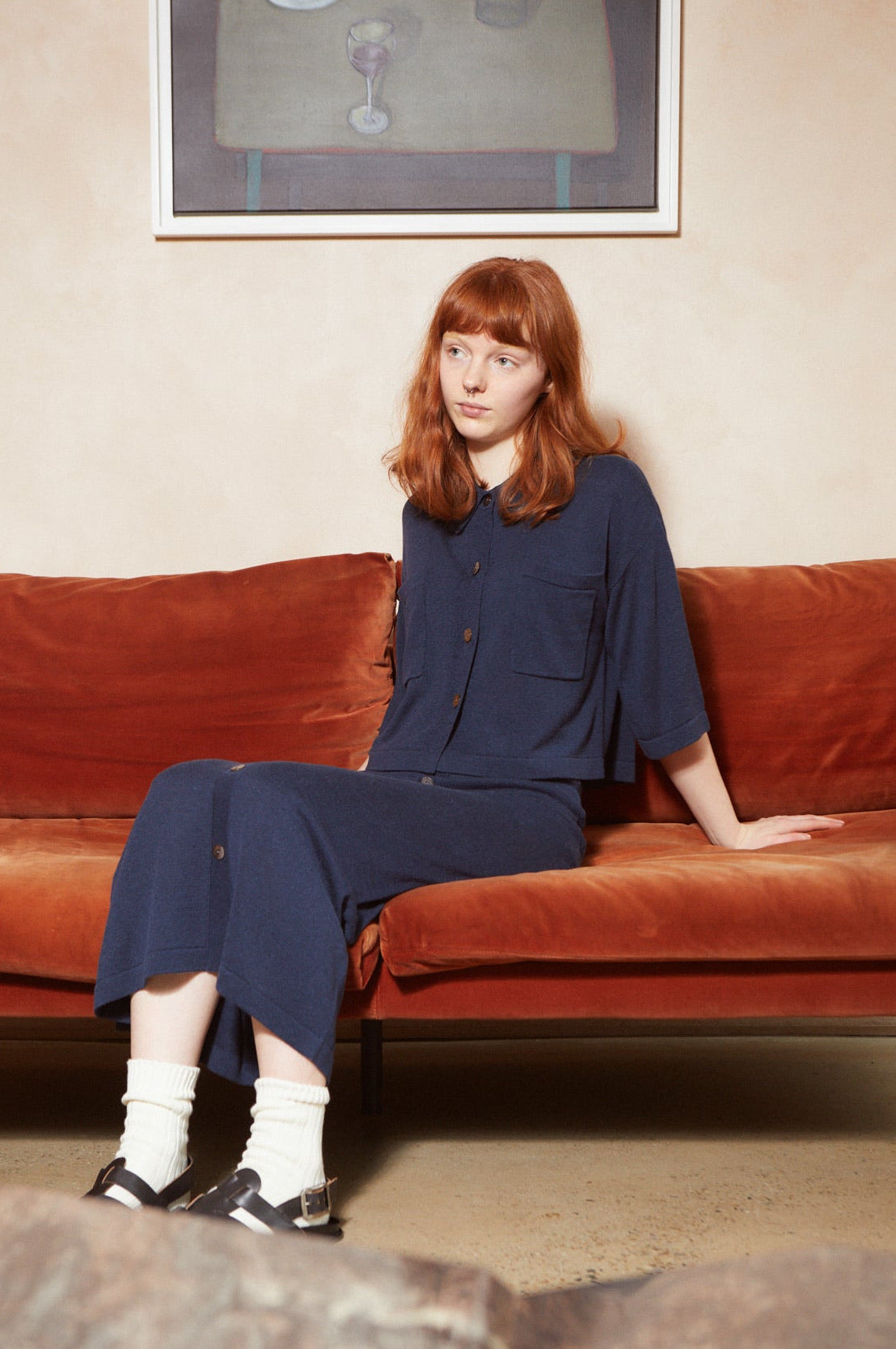 L.F. Markey Soren Top // Navy