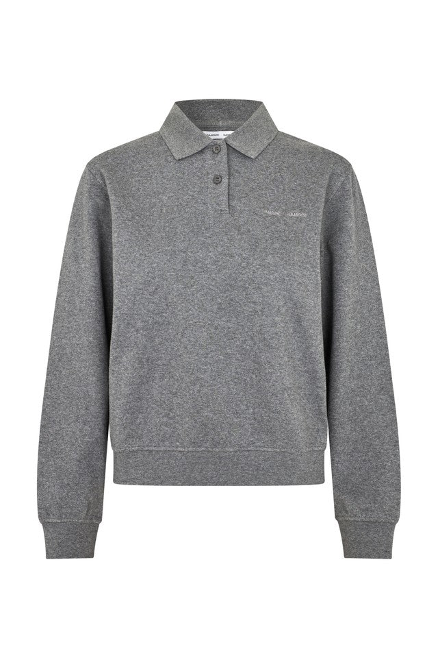 Samsøe Samsøe Sadory LS Polo // Mid Grey