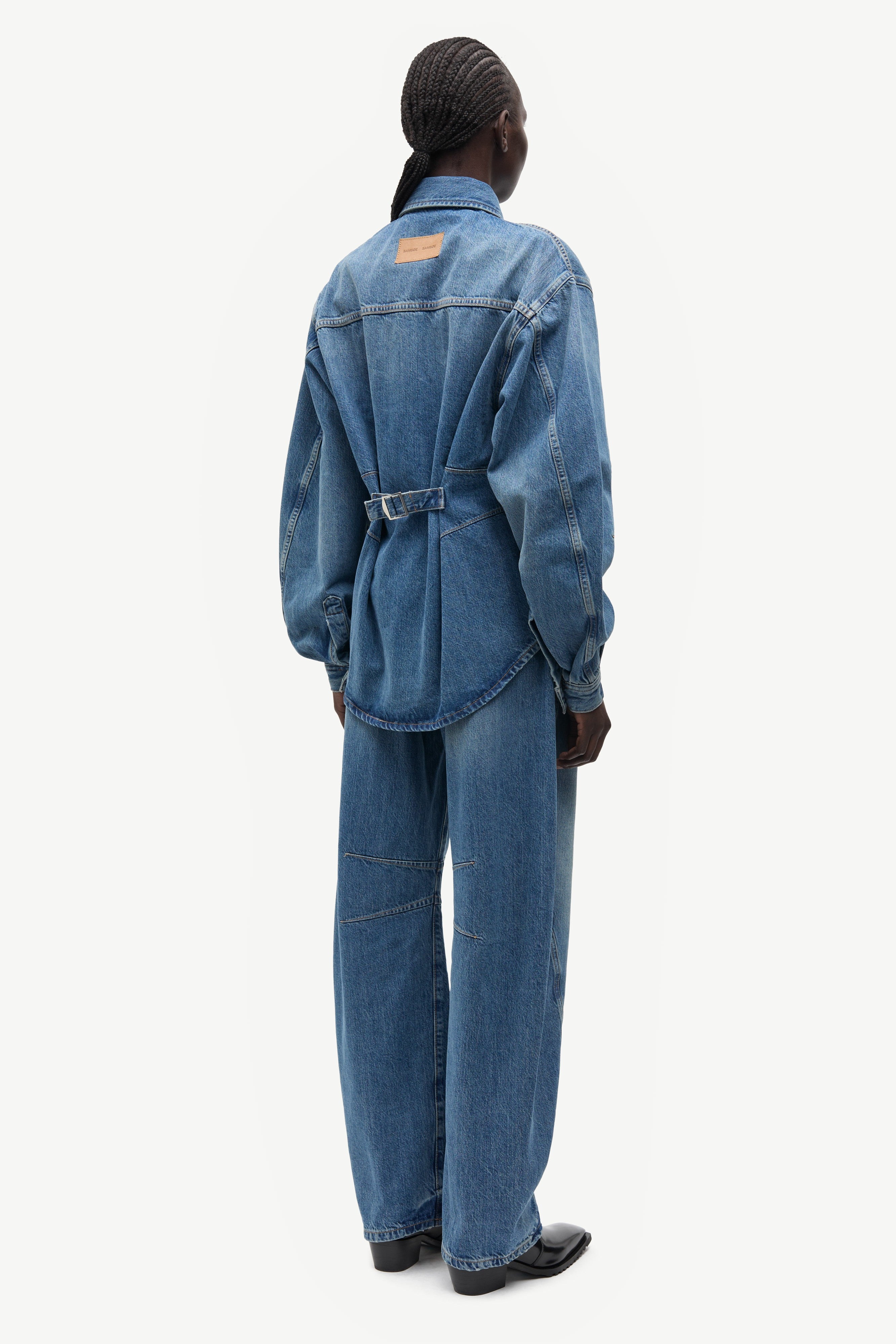 Samsøe Samsøe Saharp Seam Shirt // Sephia Blue