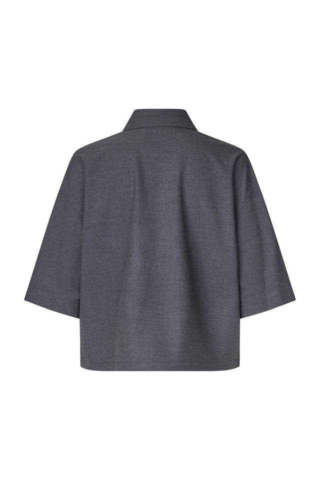 Samsøe Samsøe Salulu S/S Shirt // Ombre Blue