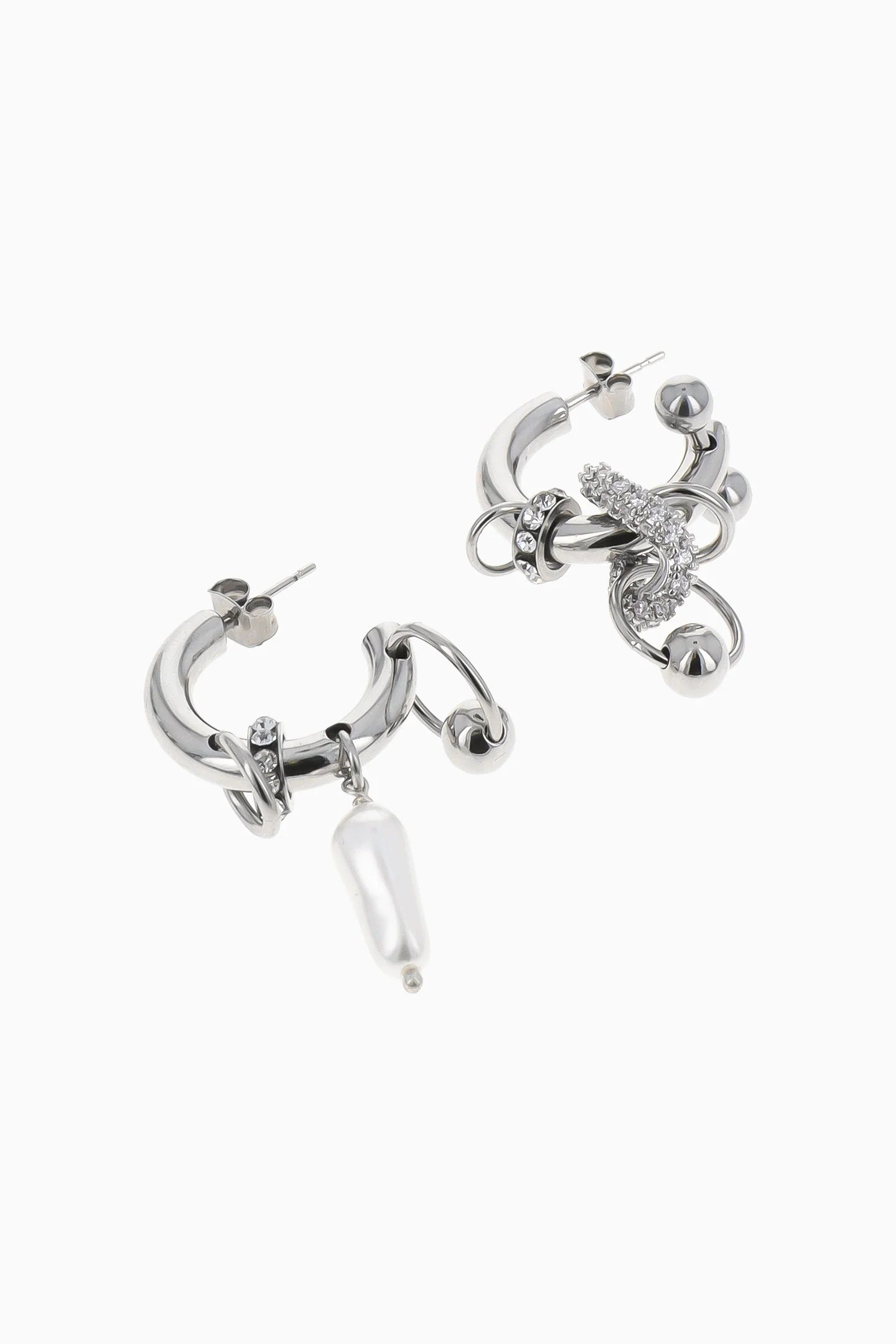 Justine Clenquet Danielle Earrings // Silver