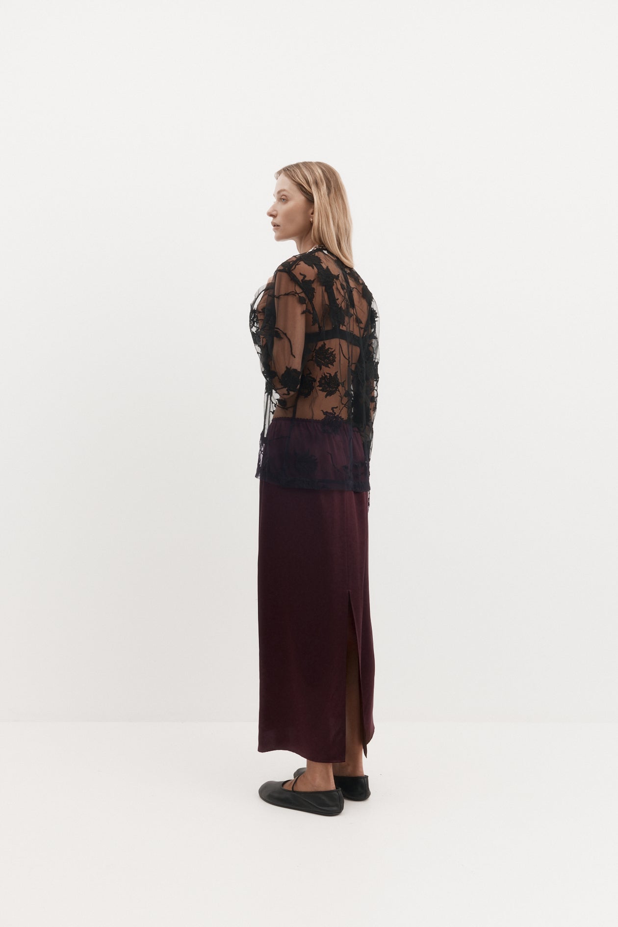 Harris Tapper Frances Top // Black Rose