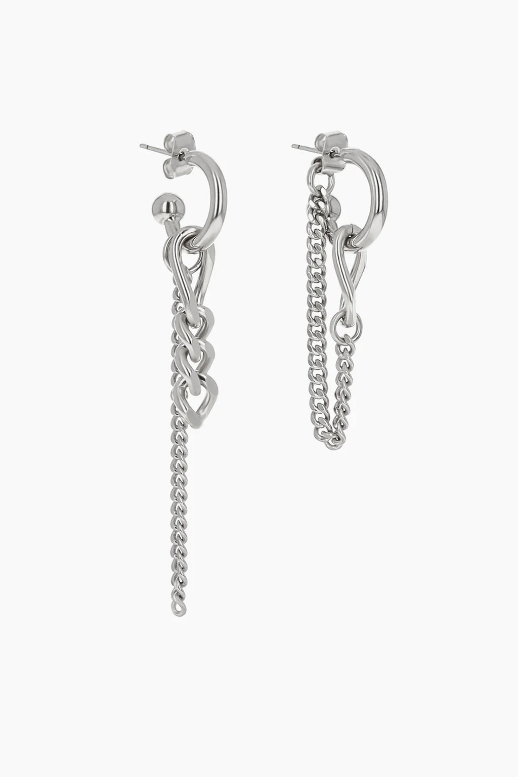 Justine Clenquet Tiko Earrings // Silver