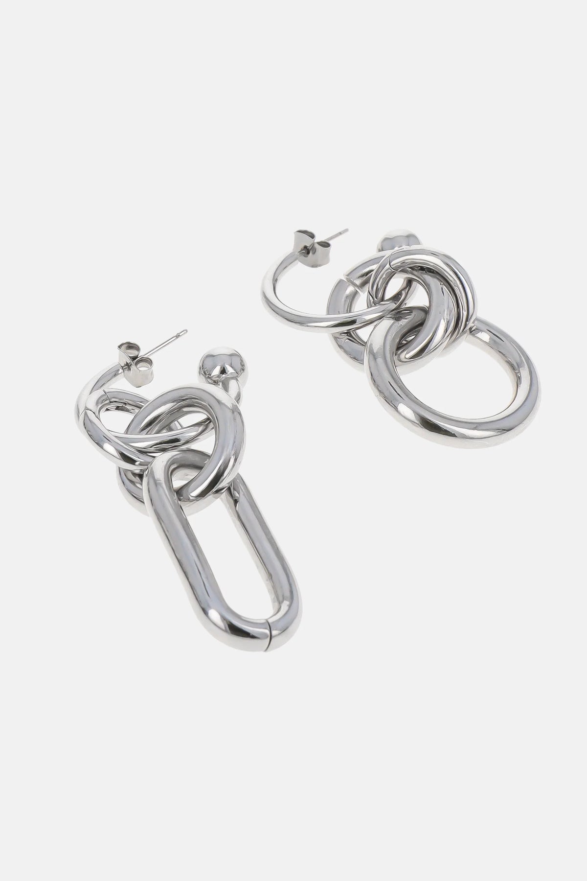 Justine Clenquet Troy Earrings // Silver