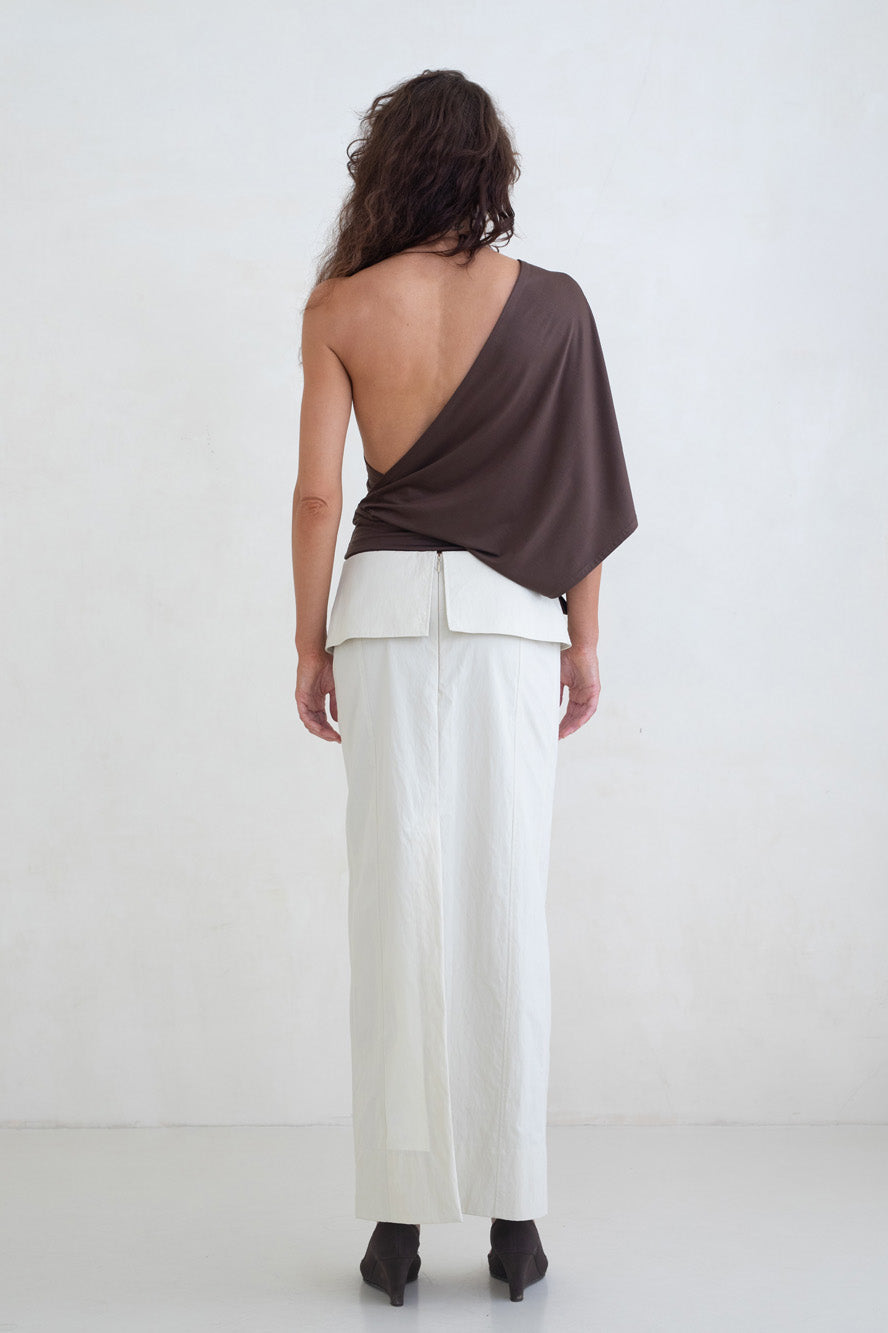 Belle Anna Arden Top // Brown