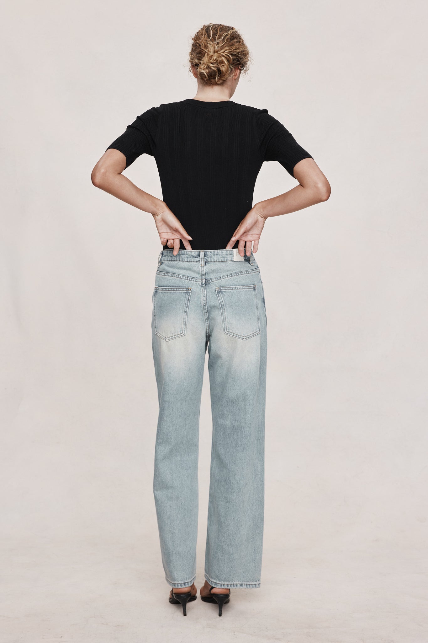 Marle Wide Leg Jean // Faded Blue