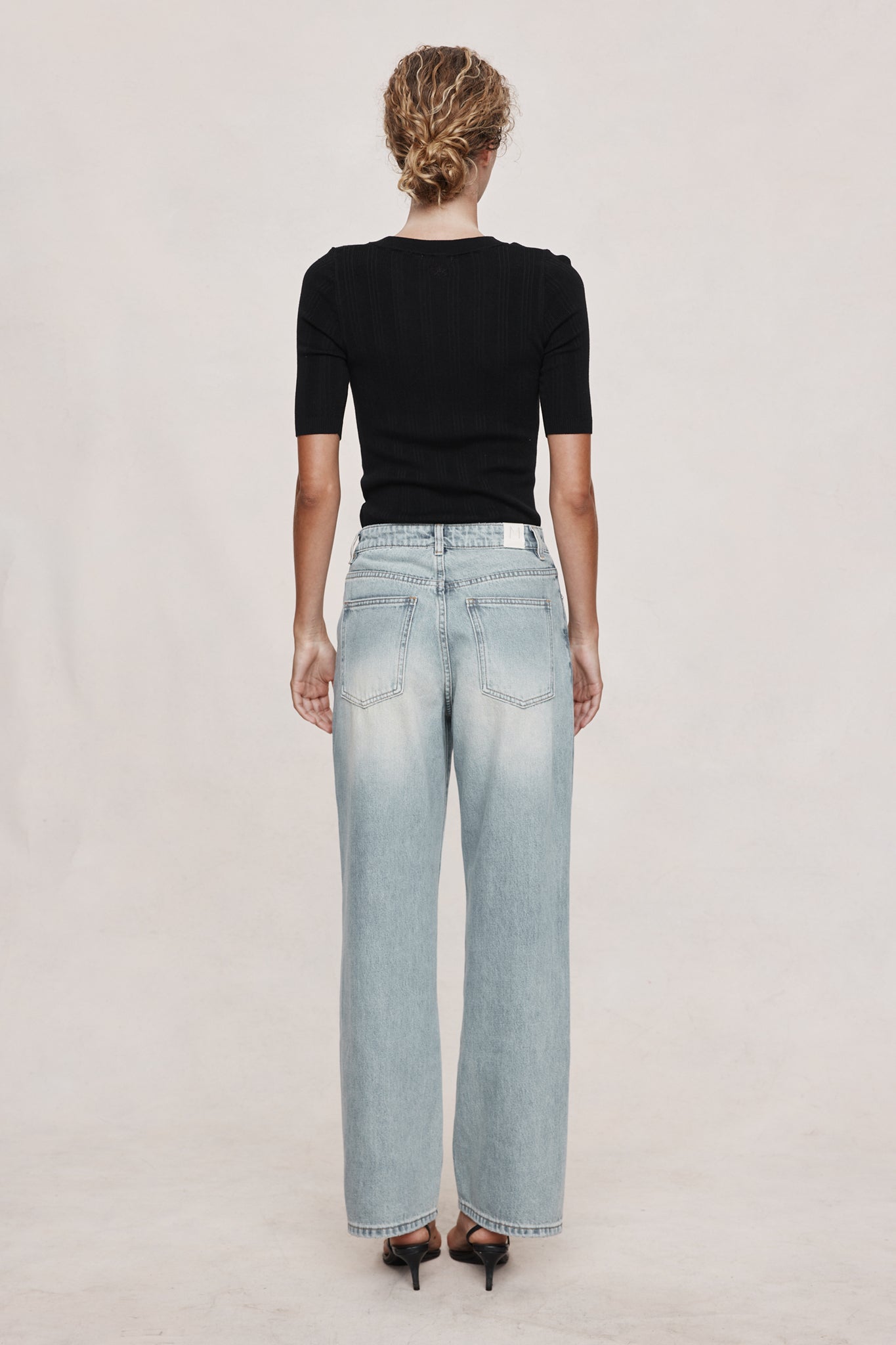 Marle Wide Leg Jean // Faded Blue