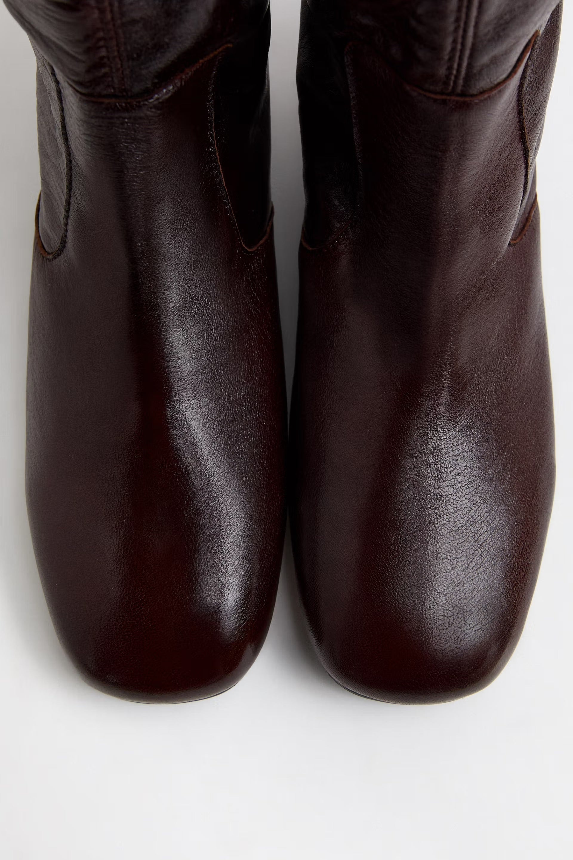 Miista Karola Tall Boots // Crinkle Dark Brown
