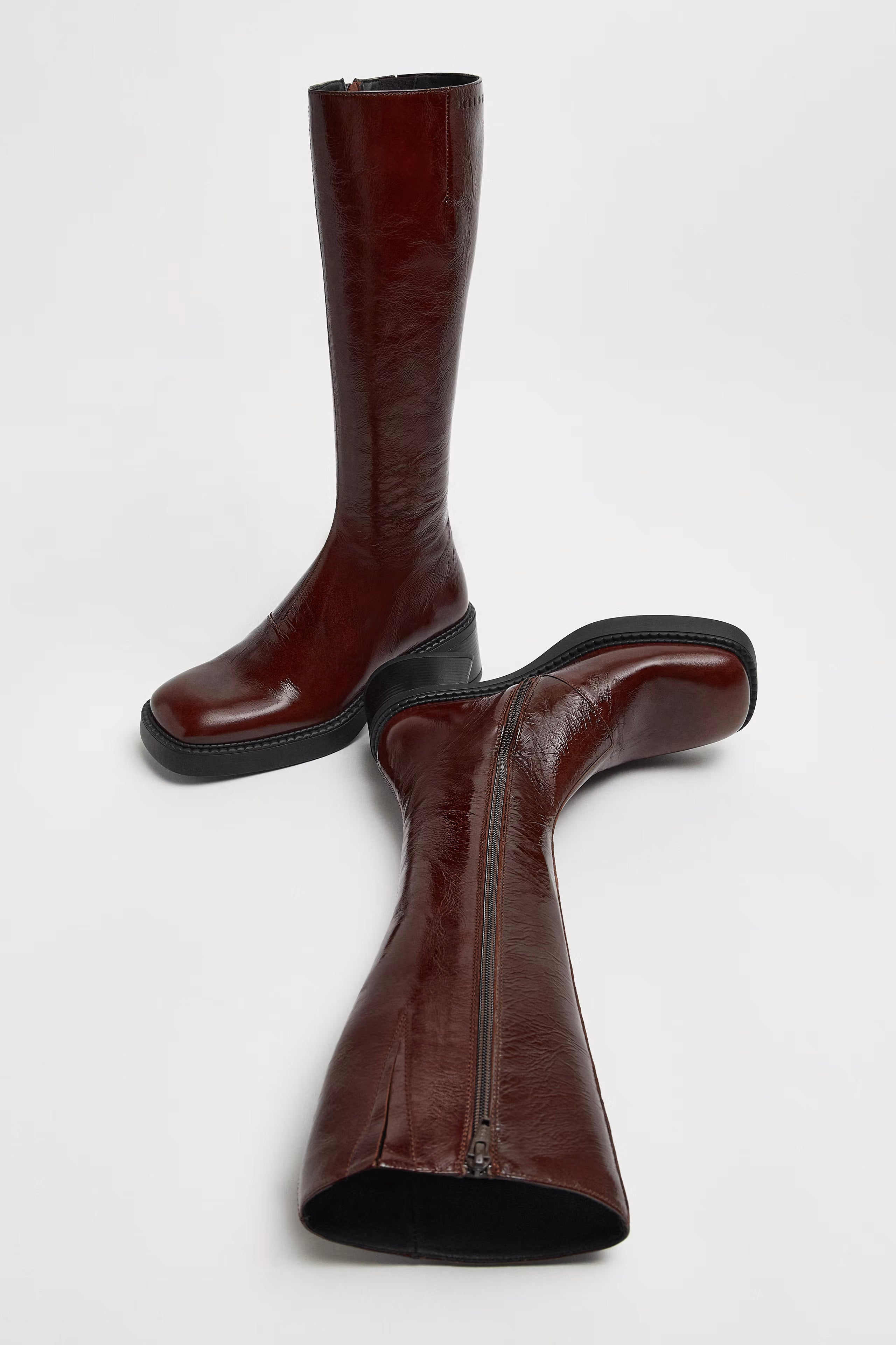 Miista Yumi Pull Boots // Burgundy