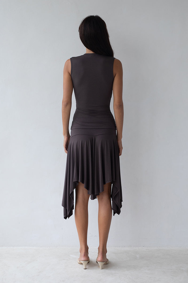 Belle Anna Morning Top // Dark Brown