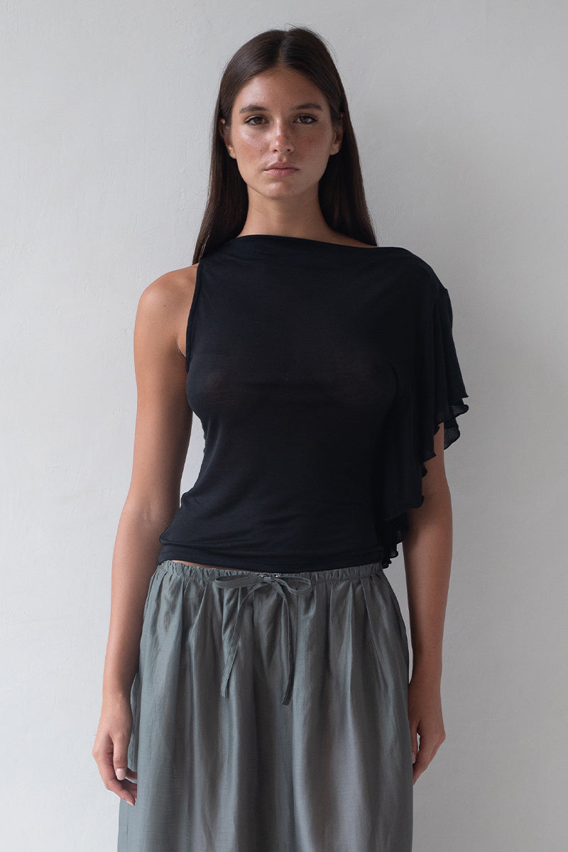 Belle Anna Zehra Top // Black