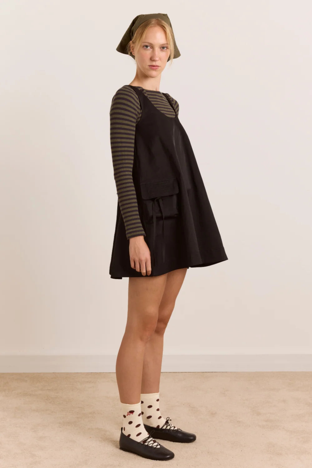 Damson Madder Cairo Mini Dress // Black