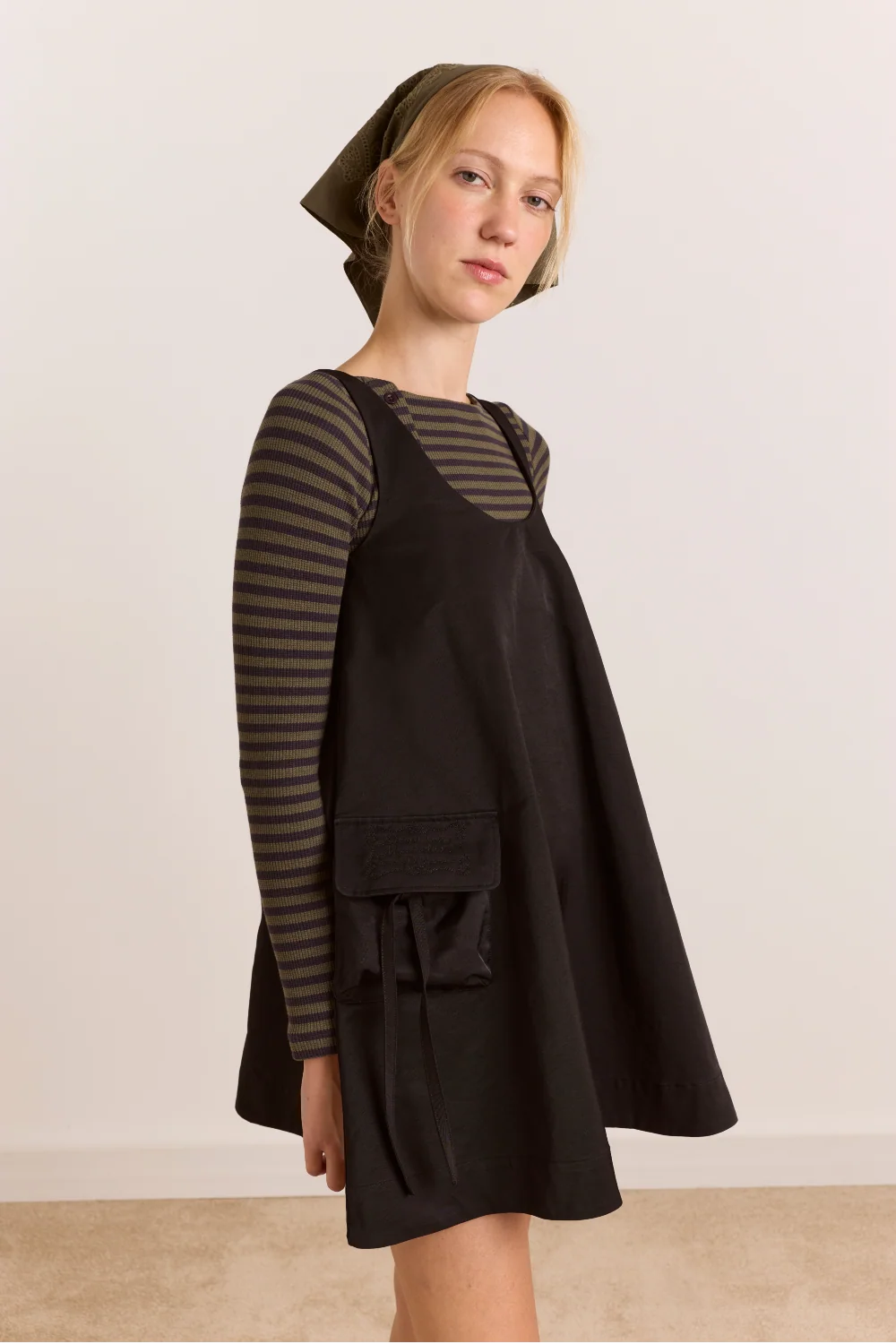 Damson Madder Cairo Mini Dress // Black