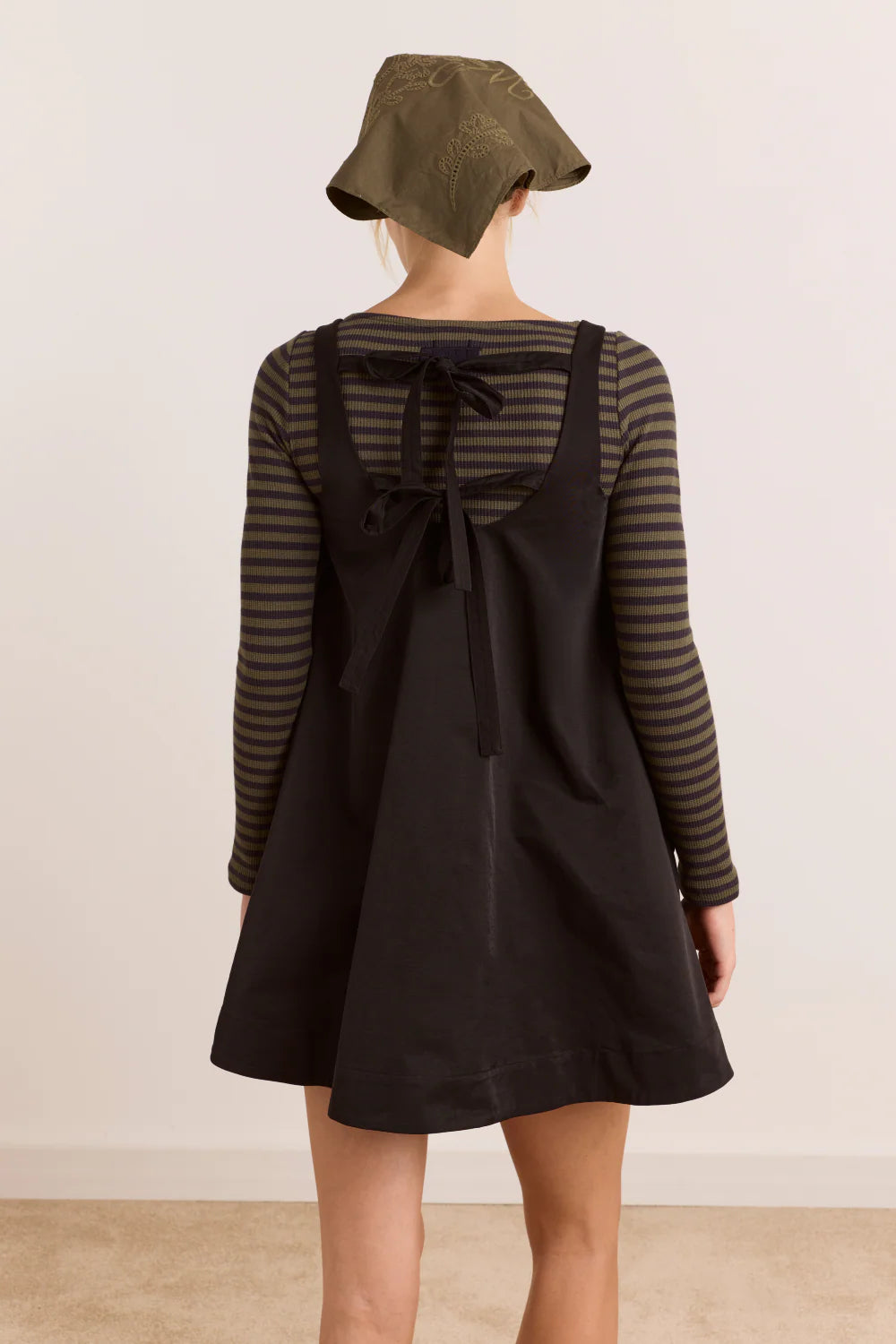 Damson Madder Cairo Mini Dress // Black