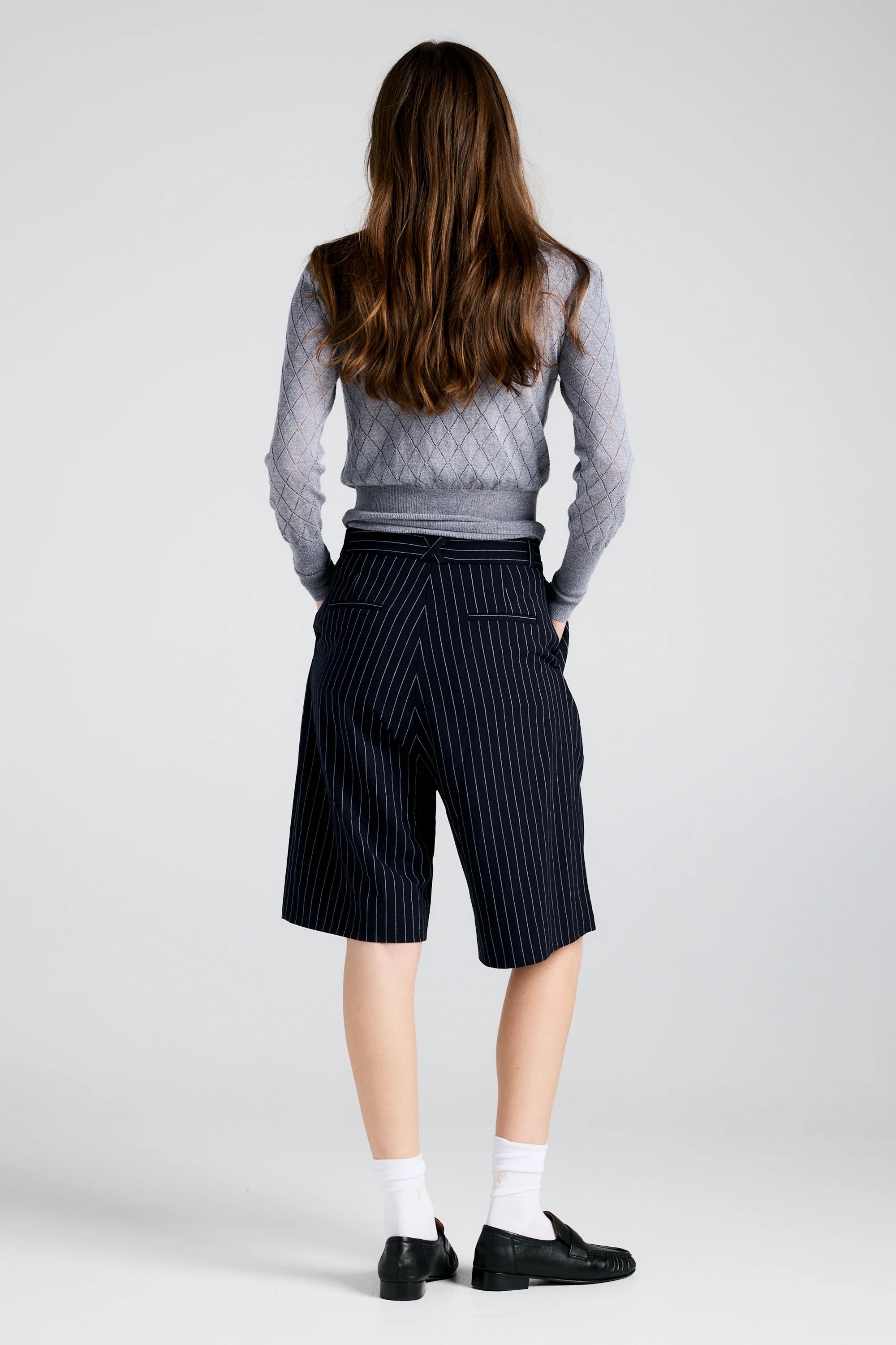 Karen Walker Bermuda Shorts // Navy