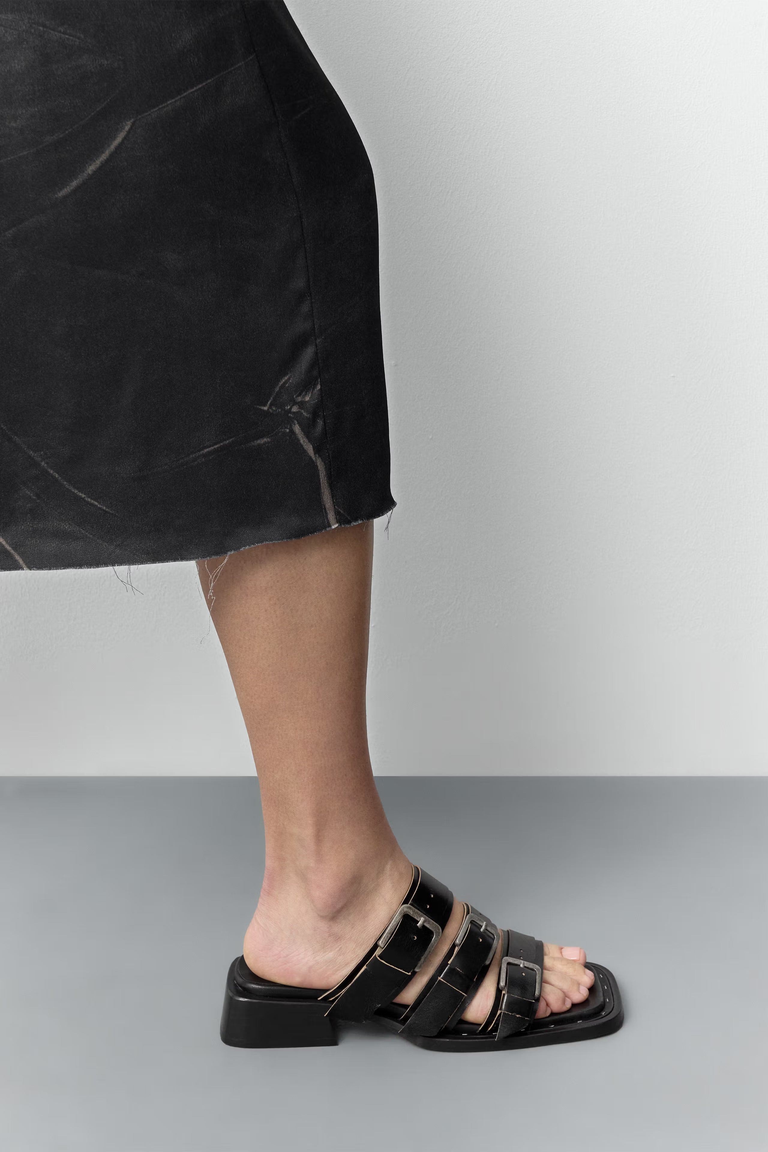 Miista Lordette Buckled Sandals // Black