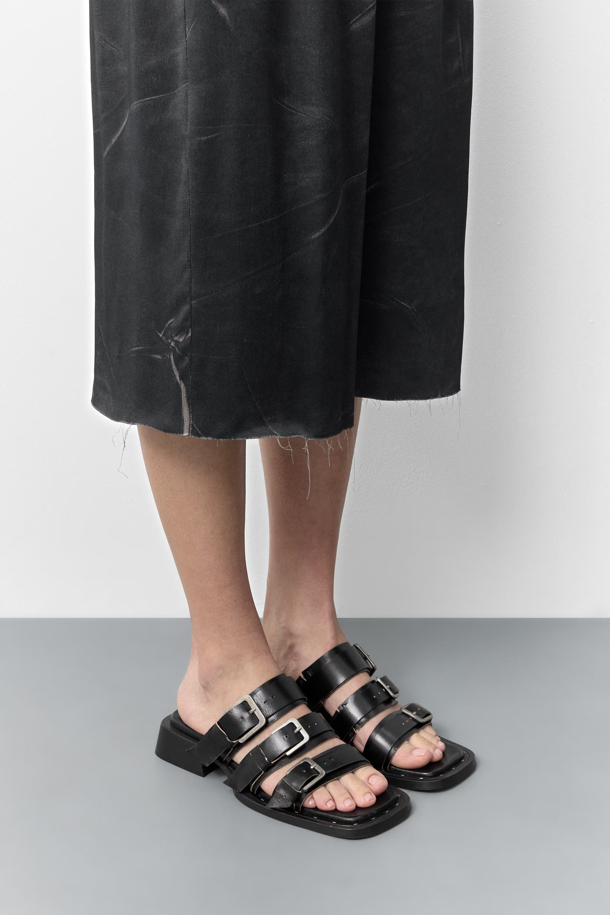 Miista Lordette Buckled Sandals // Black