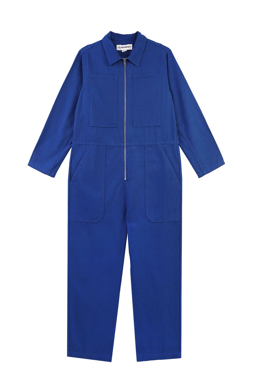 L.F. Markey Dominic Boilersuit // Cobalt Blue