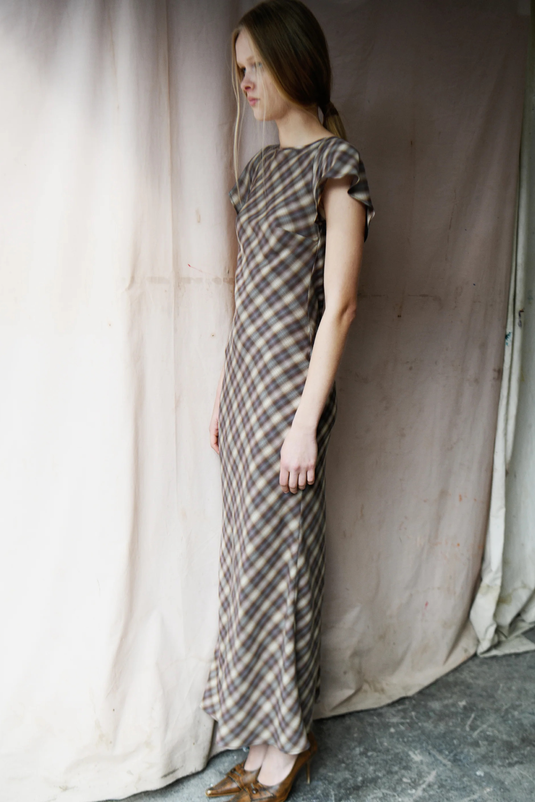 PV Enmesh Dress // Blur Check