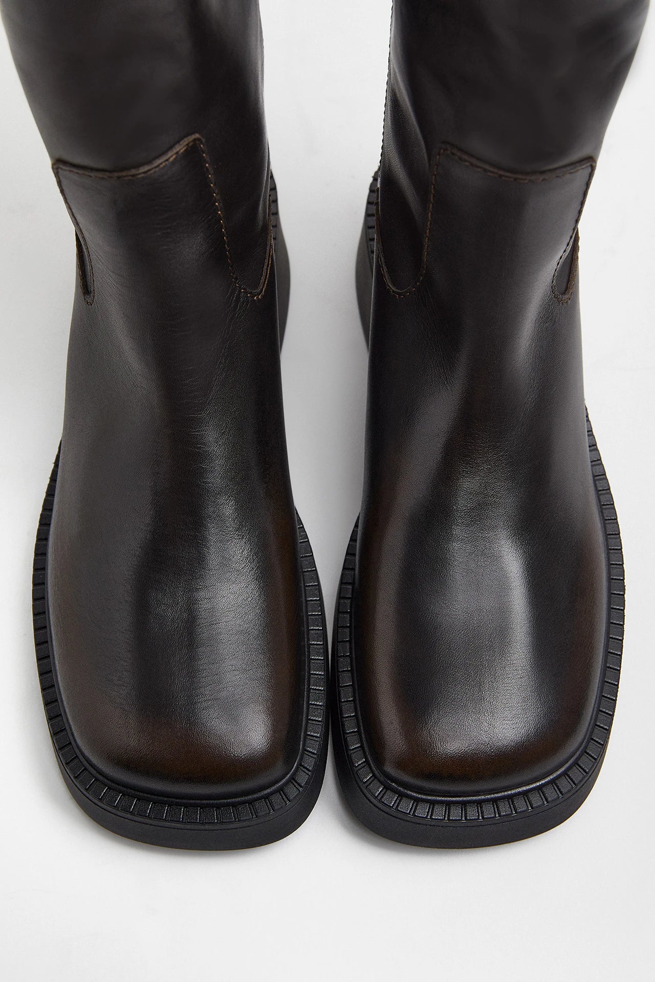 Miista Aron Raw Ankle Boots // Brown