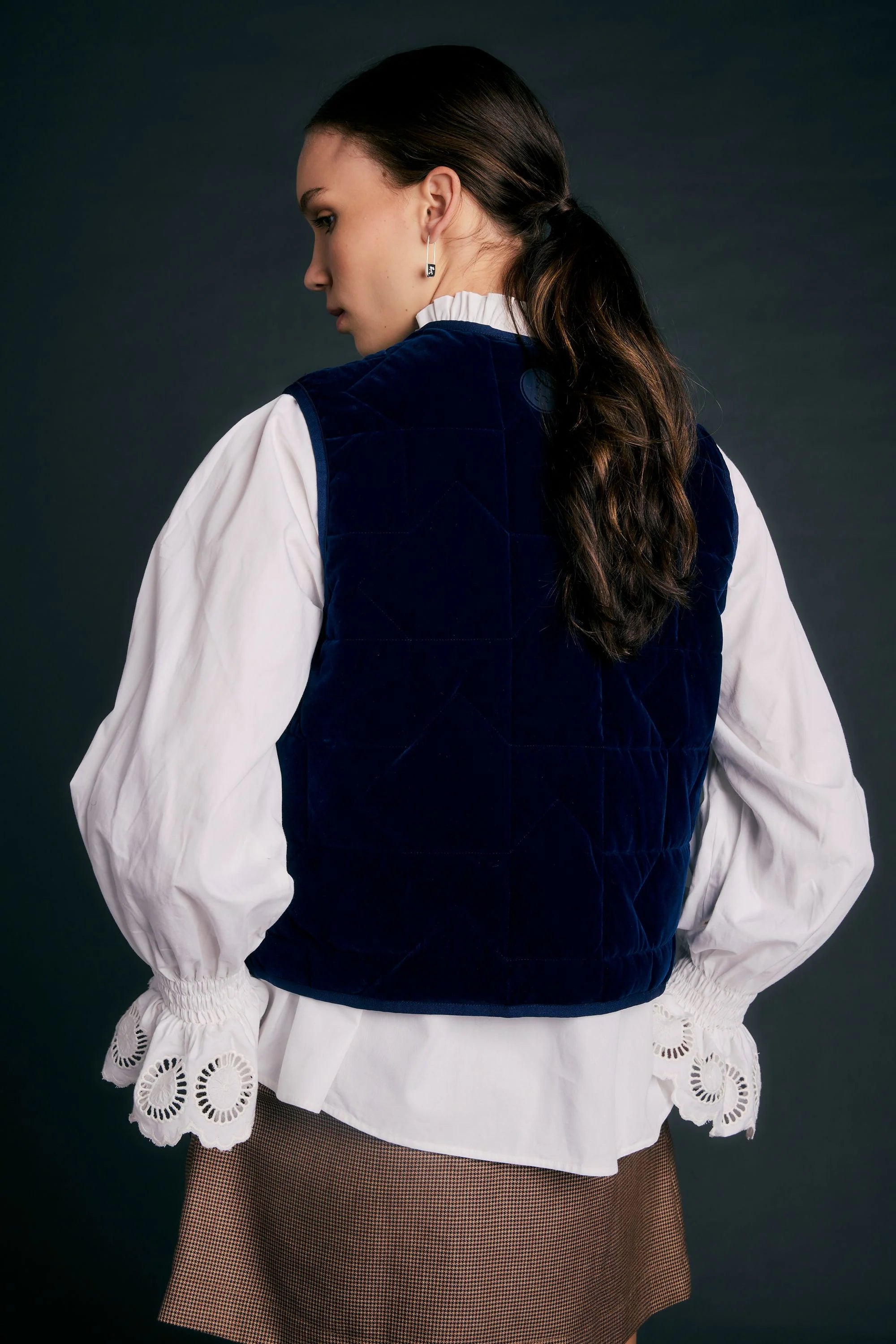Karen Walker Ashford Vest // Navy
