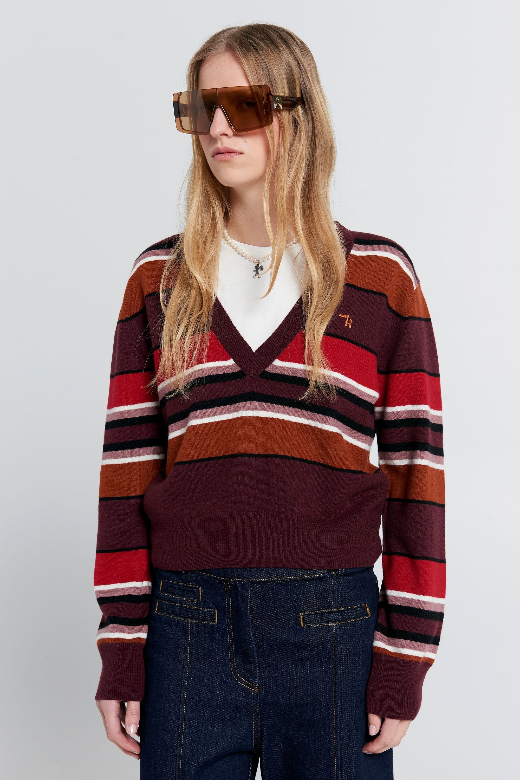 Karen Walker Colette Sweater // Poppy Stripe