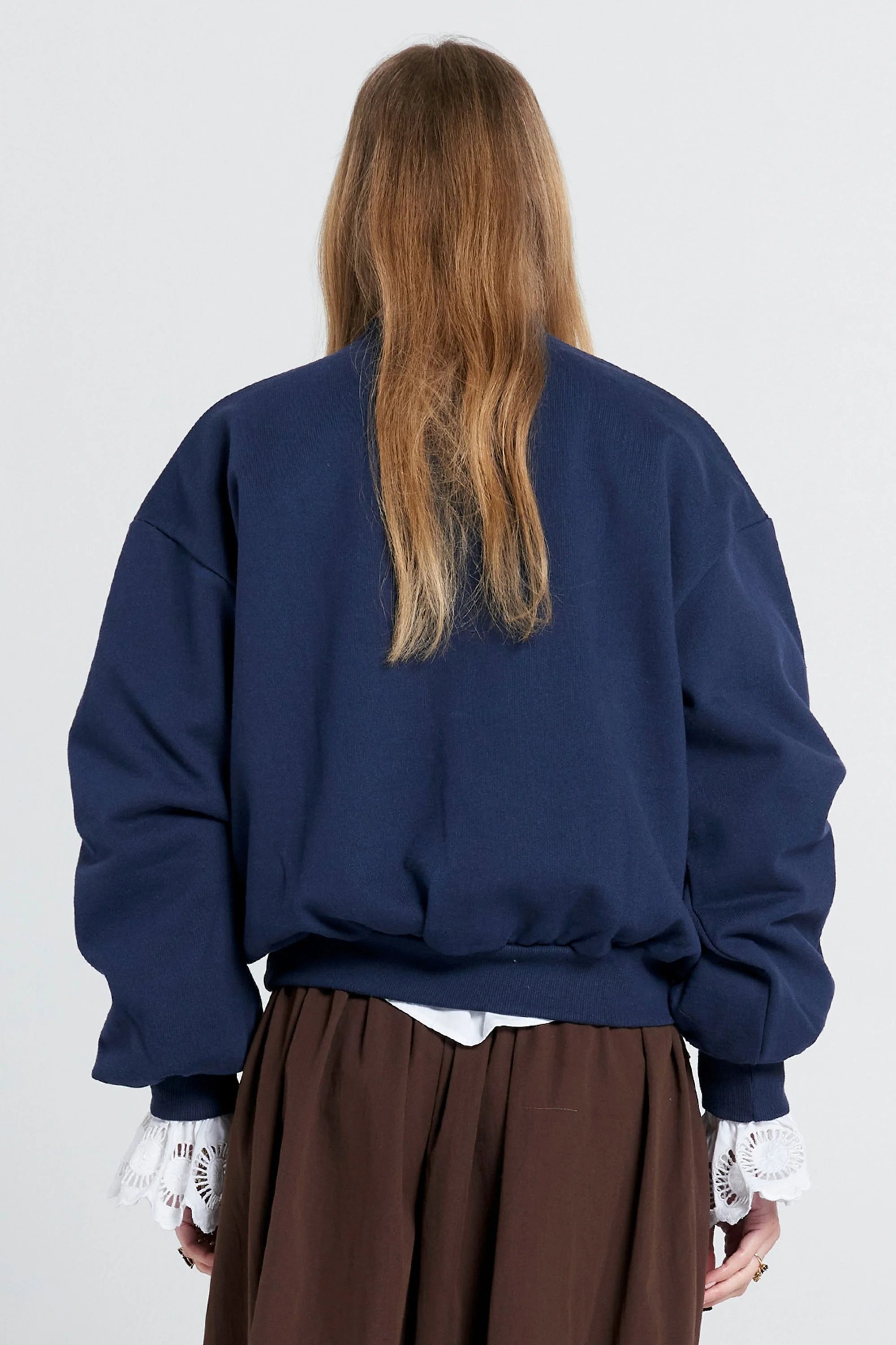 Karen Walker Campus Sweatshirt // Navy