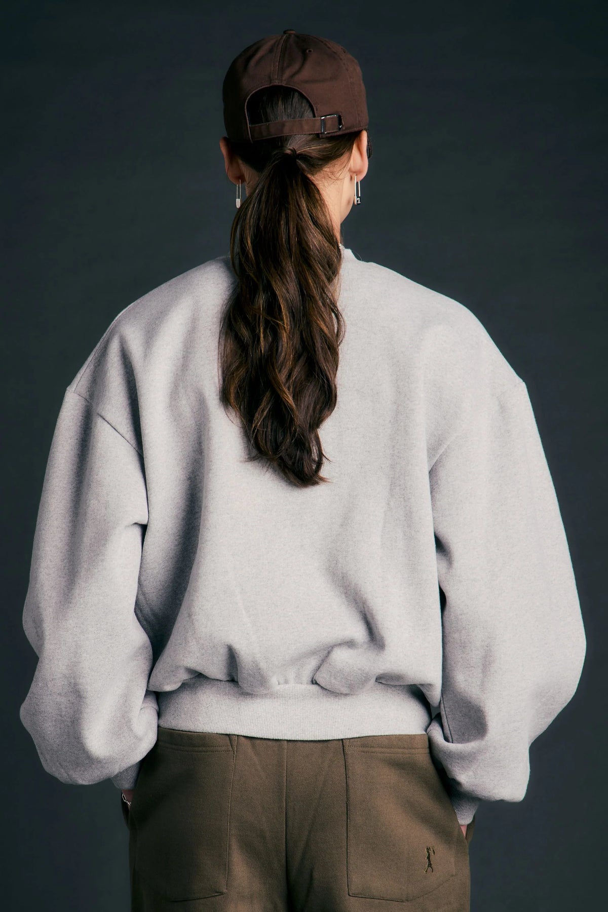 Karen Walker Campus Sweatshirt // Grey