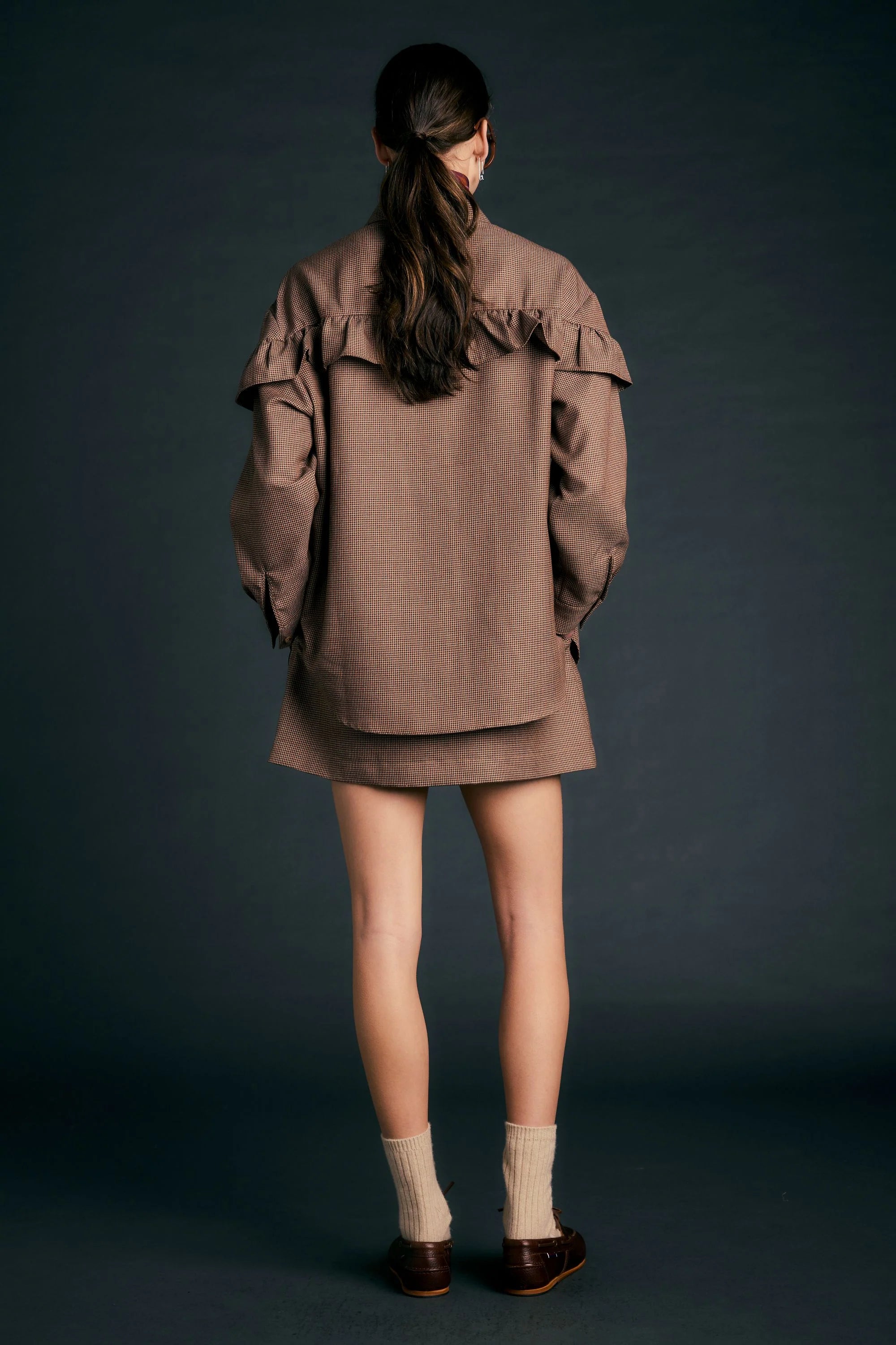 Karen Walker Charter Shirt // Merlot Multi
