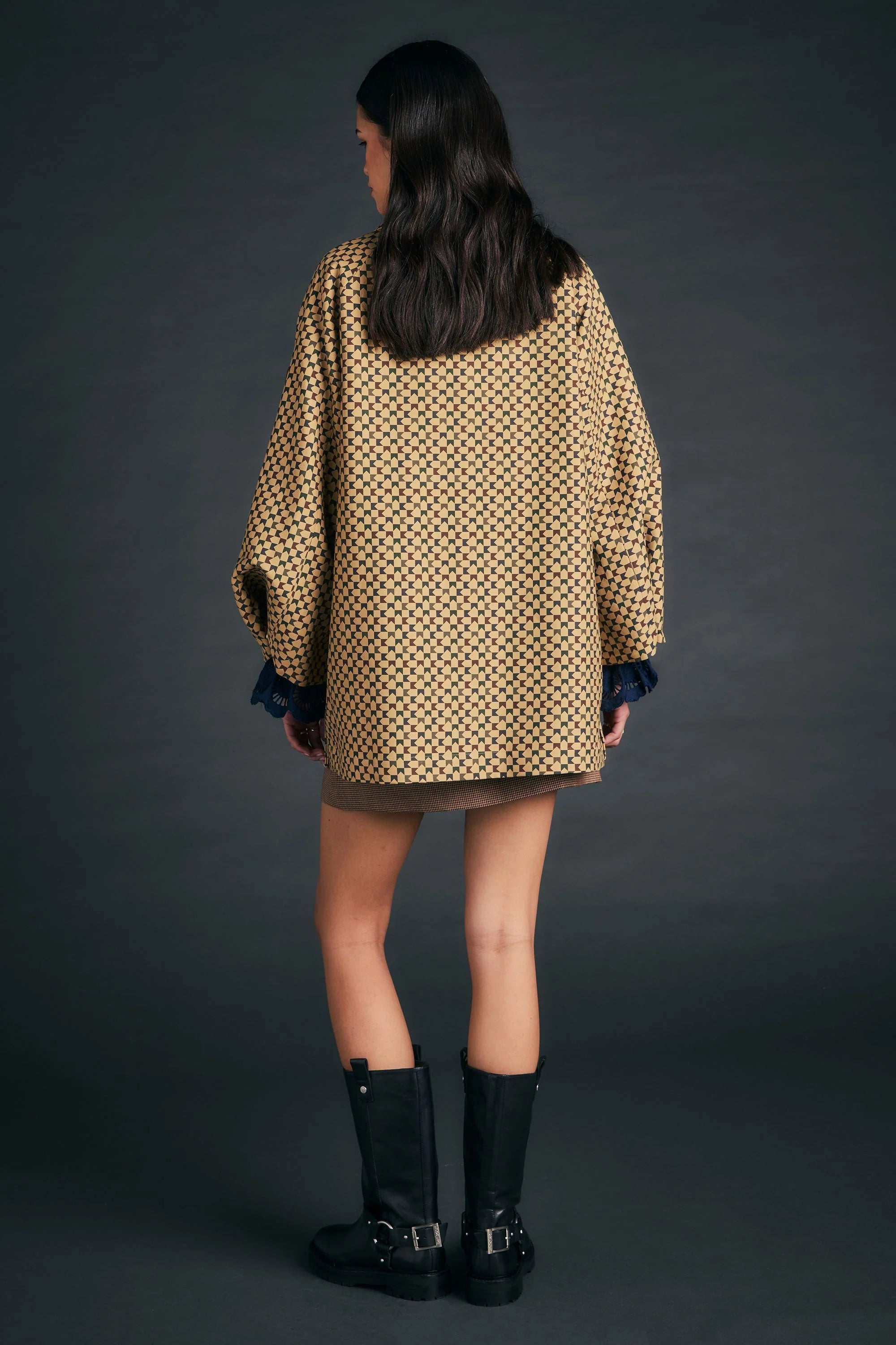 Karen Walker Tiller Jacket // Tan Multi