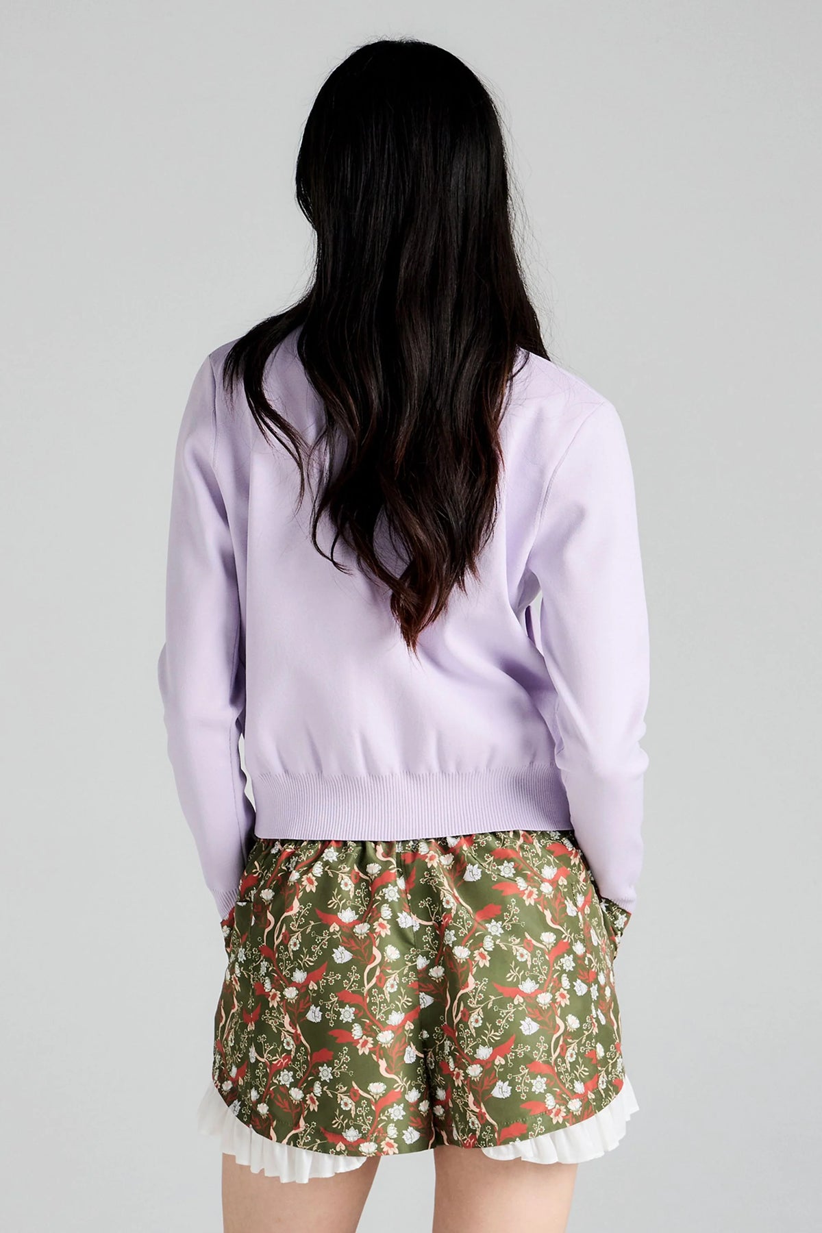 Karen Walker Runaway Knit Cardigan // Lilac
