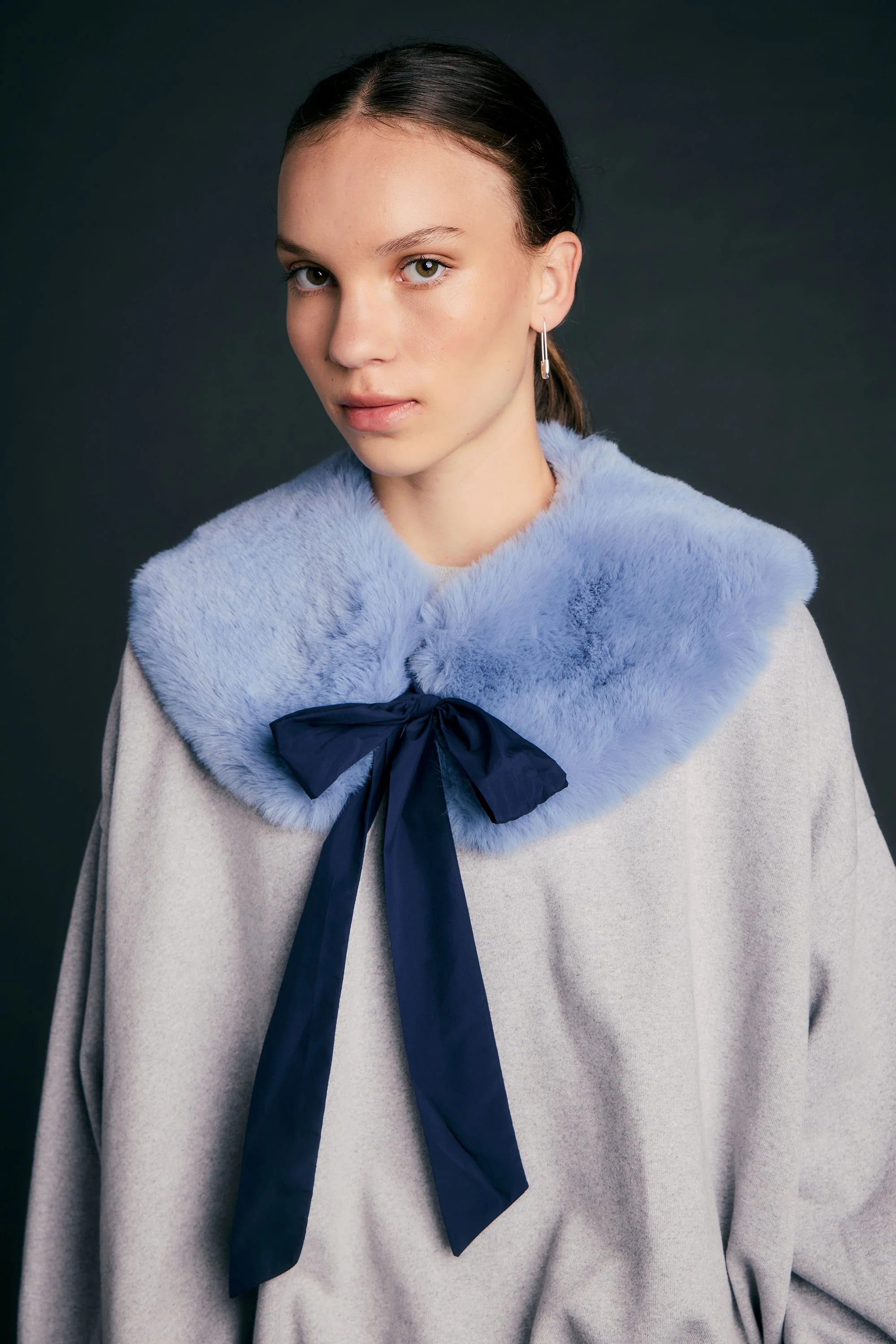 Karen Walker Runaway Collar // Dusty Blue