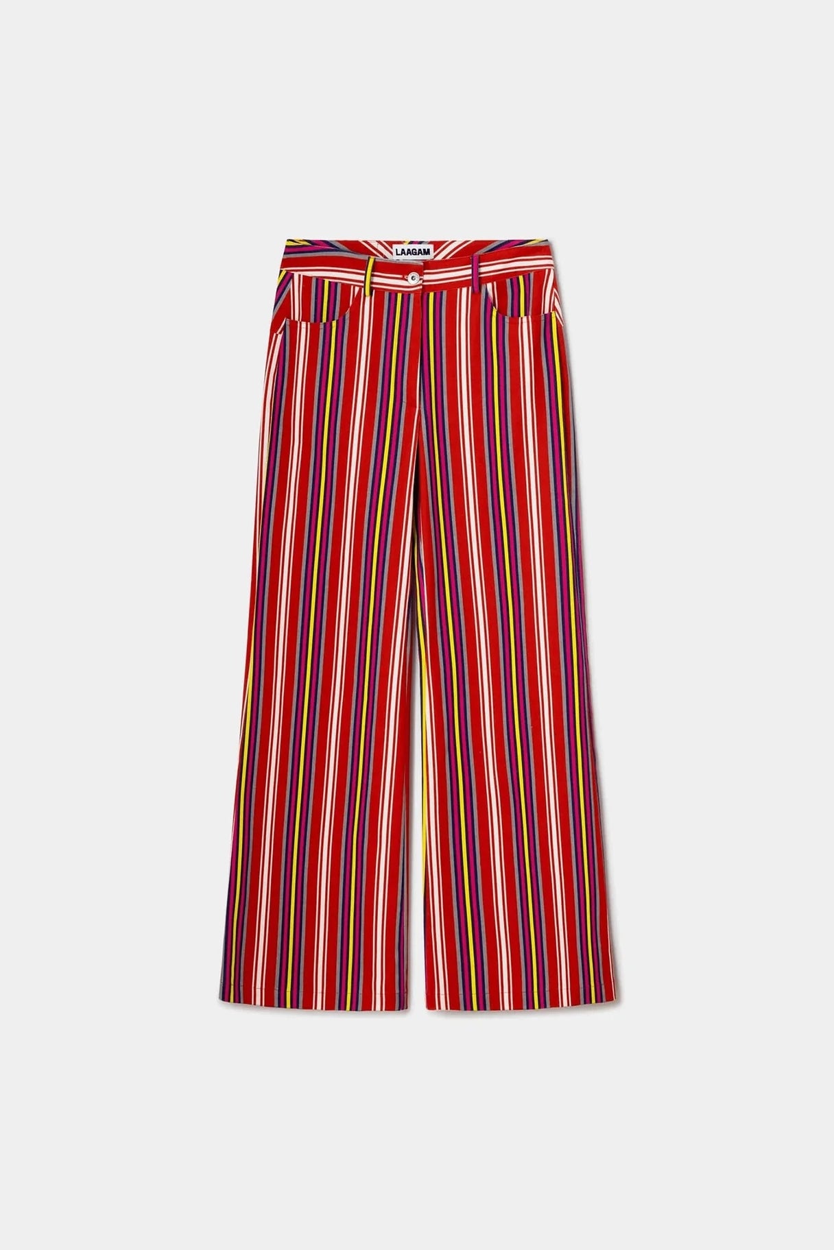 Laagam Leroy Twill Pants // Red Striped