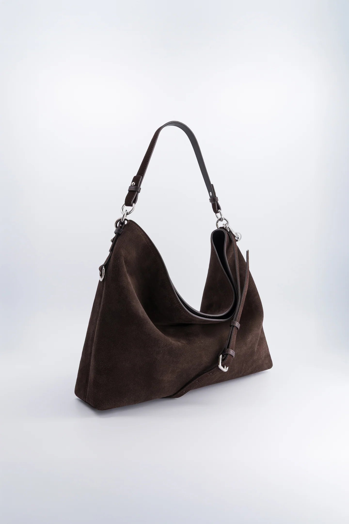 Justine Clenquet Marla Hobo Bag // Brown Suede