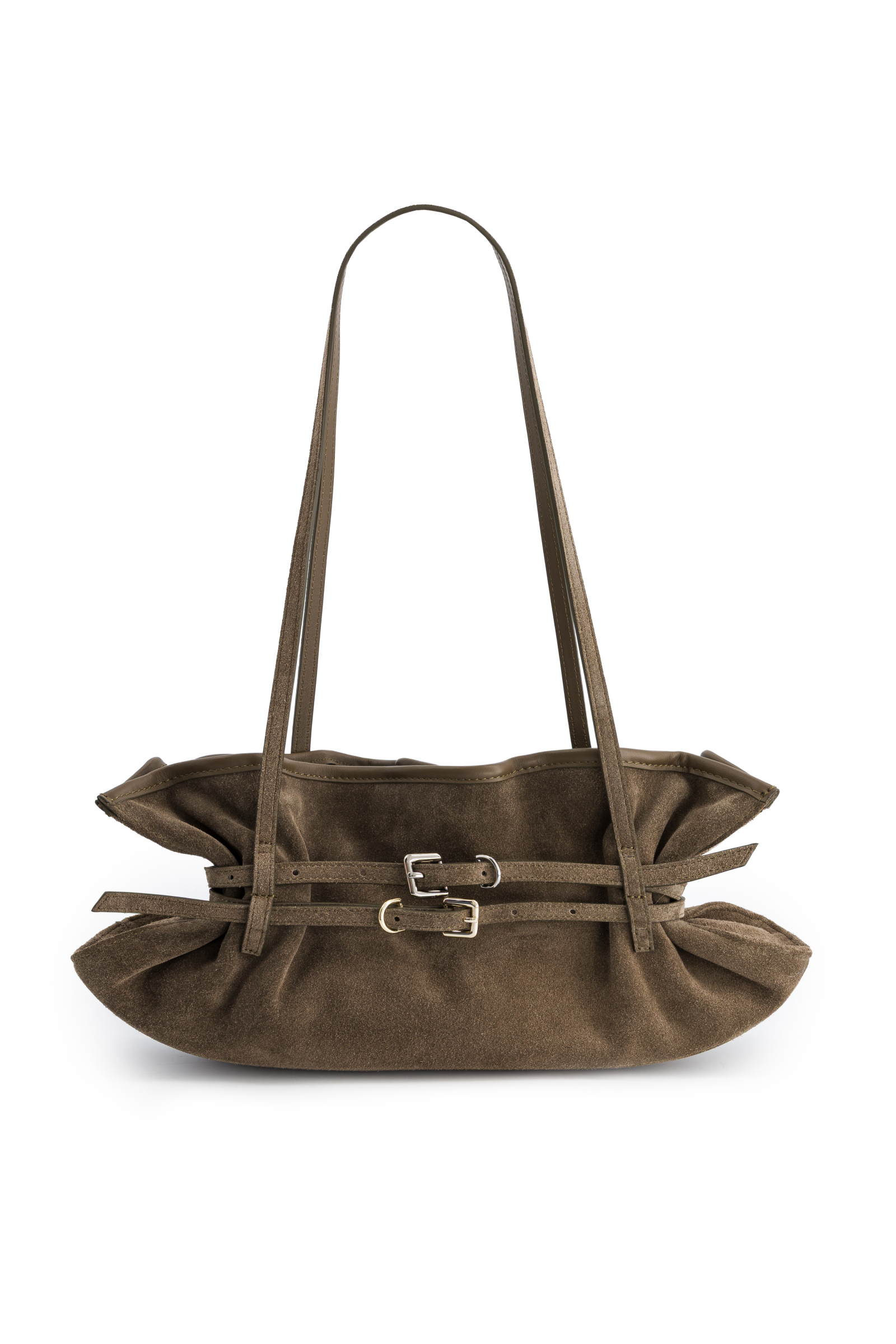 Justine Clenquet Sidney Evening Bag // Clay Suede