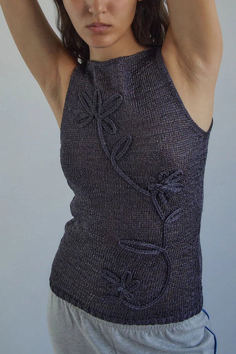 Paloma Wool Skipp Top // Dark Grey
